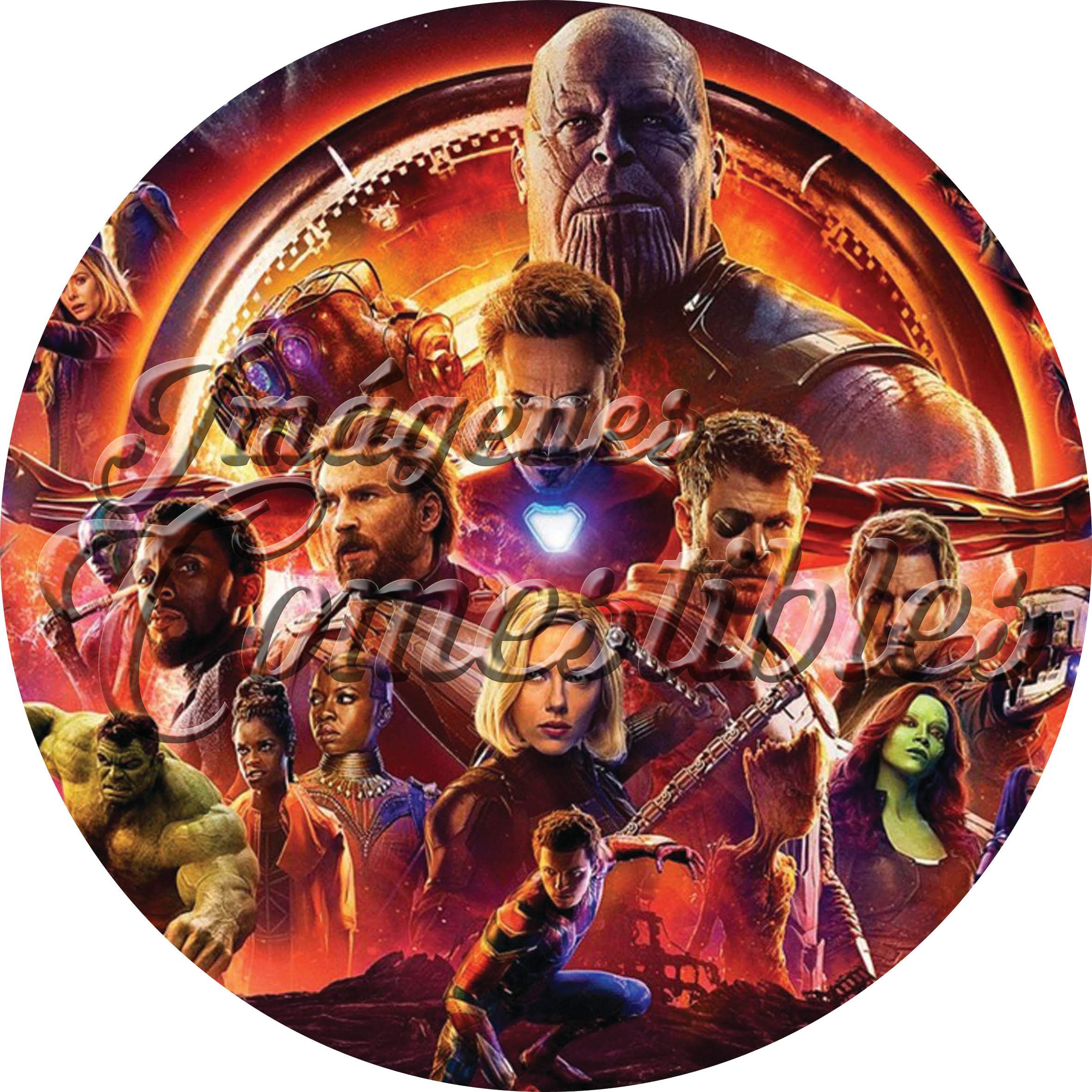 Oblea comestible - Avengers