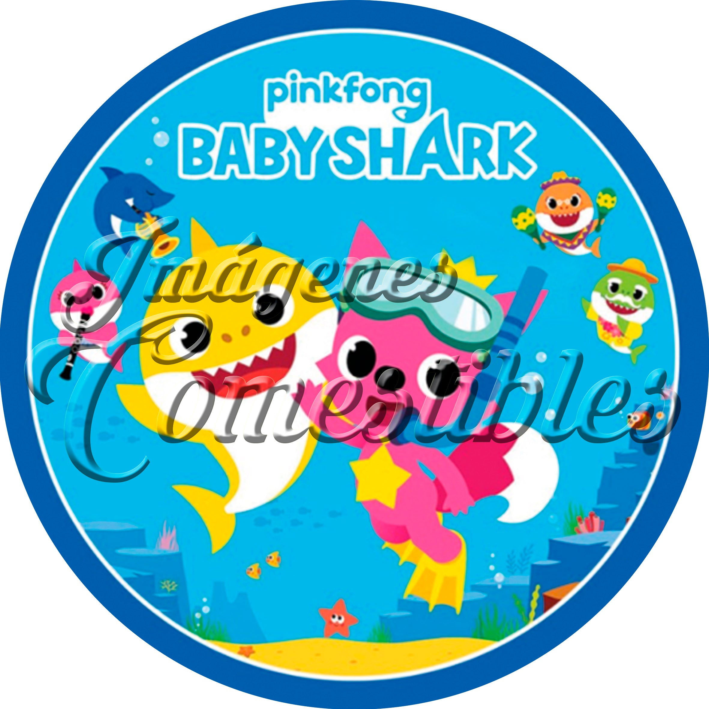 Oblea comestible - Baby-shark-2