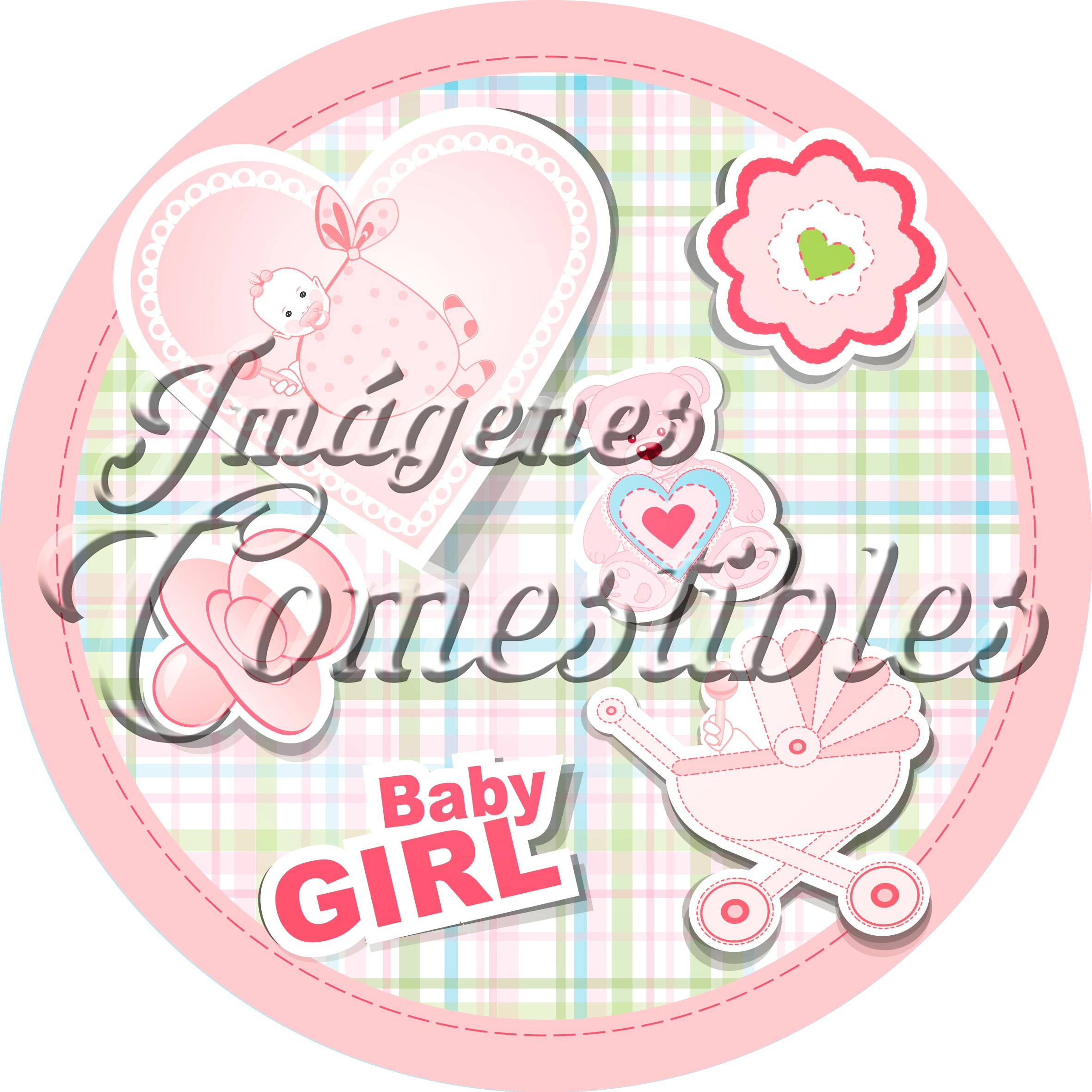 Oblea comestible - Baby-shower niña-4