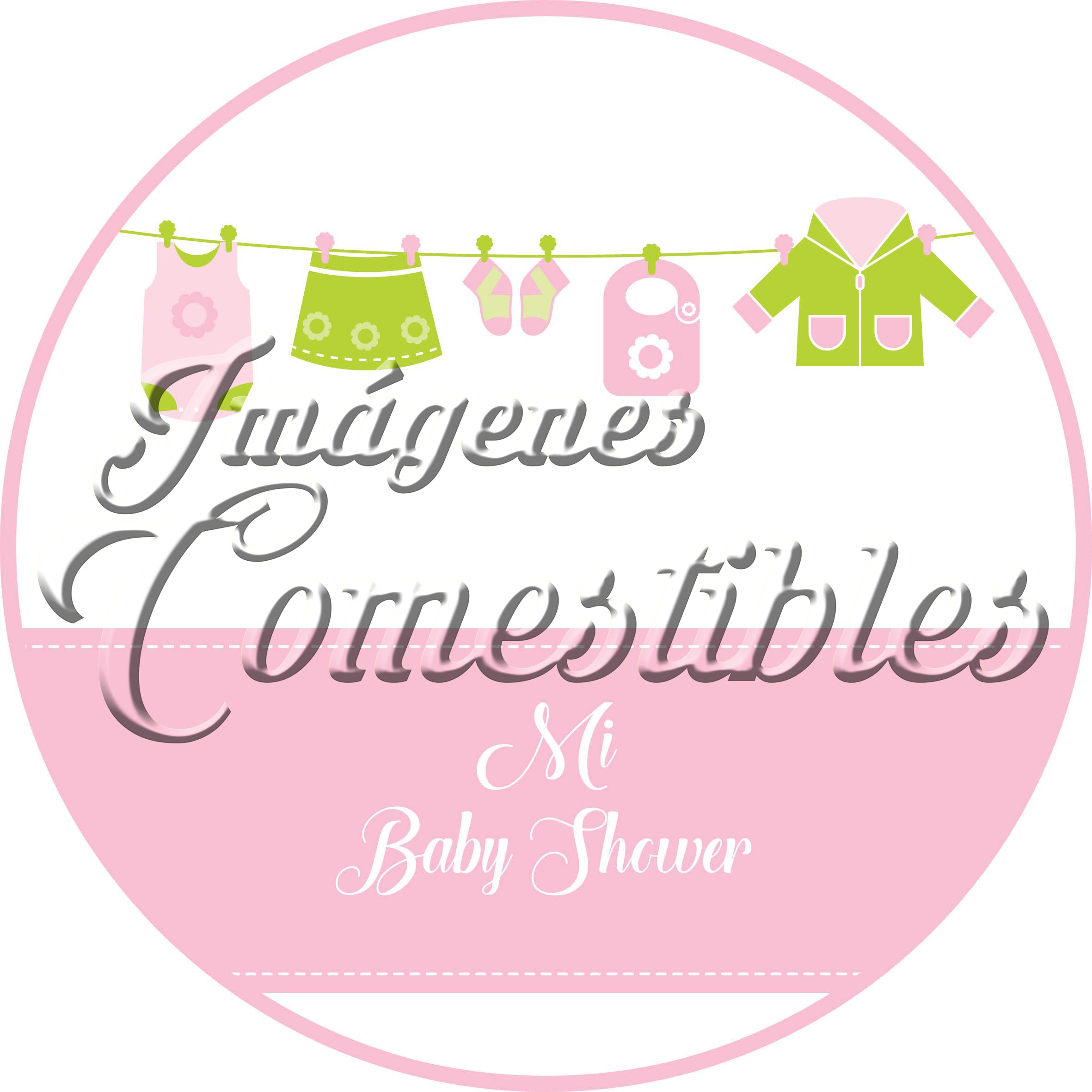 Oblea comestible - Baby-shower niña