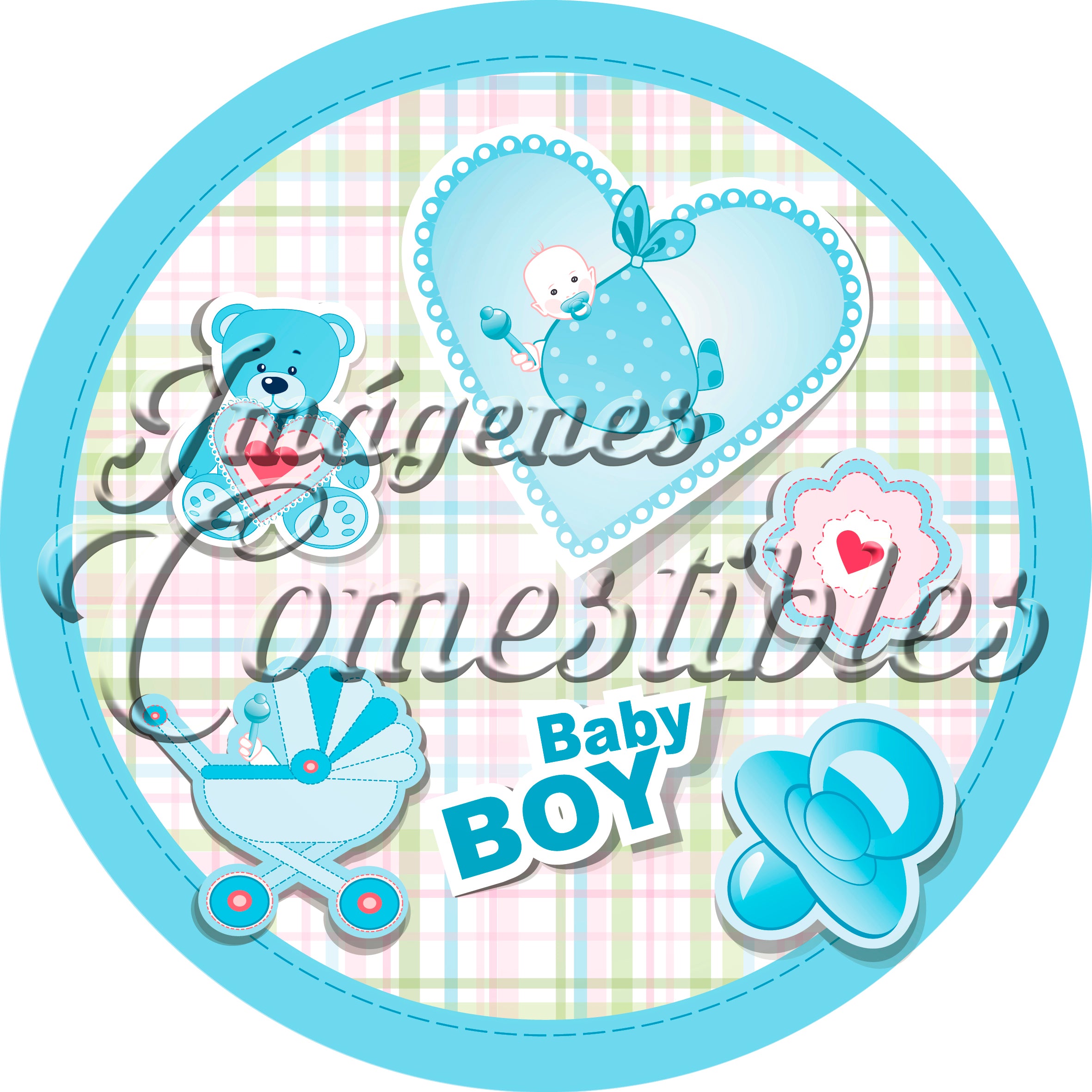 Oblea comestible - Baby-shower niño-4