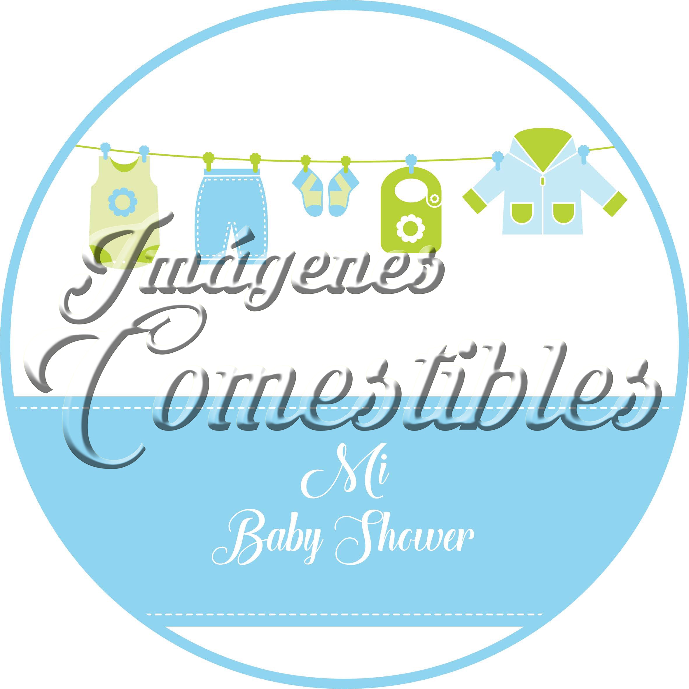 Oblea comestible - Baby-shower niño