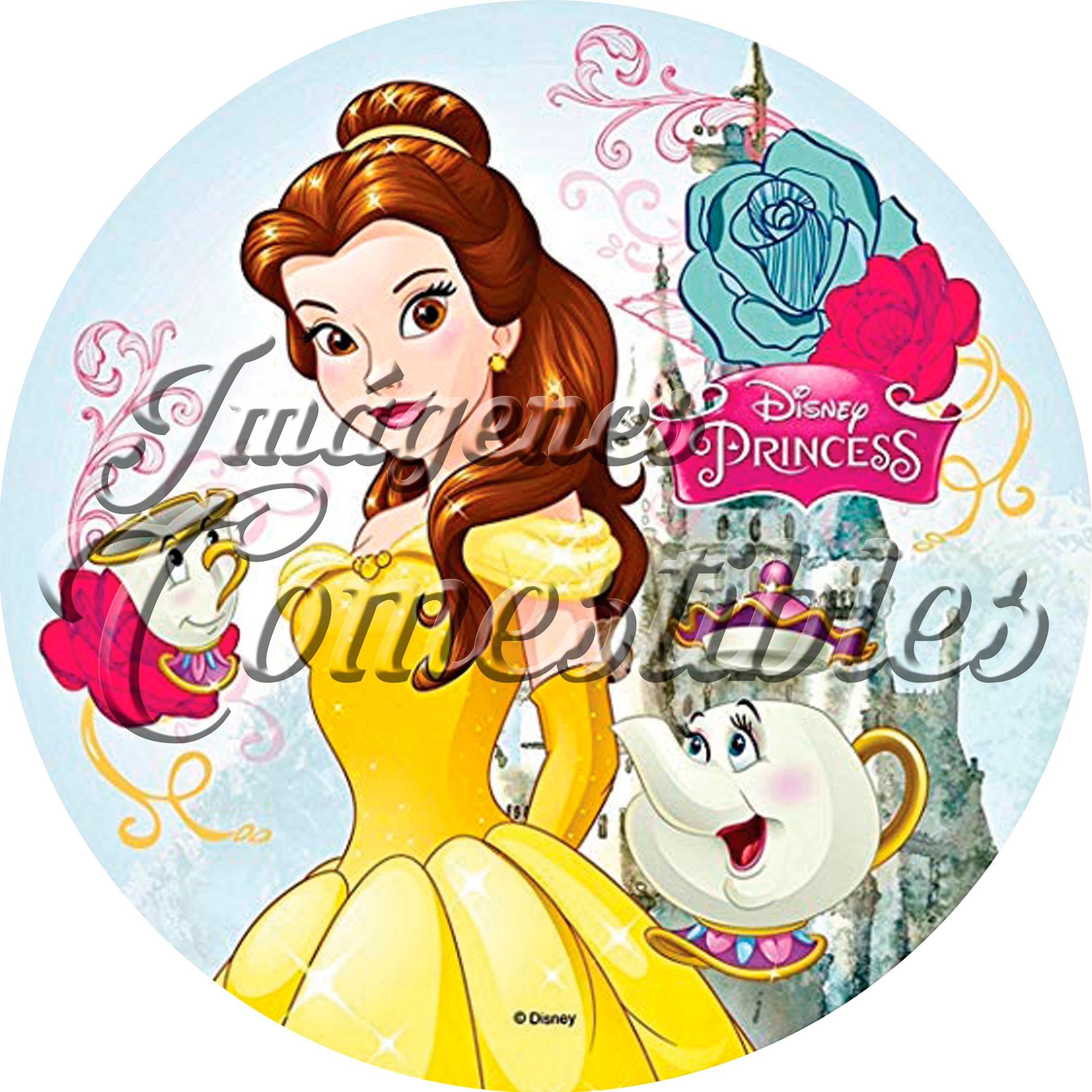 Oblea comestible - Bella y bestia