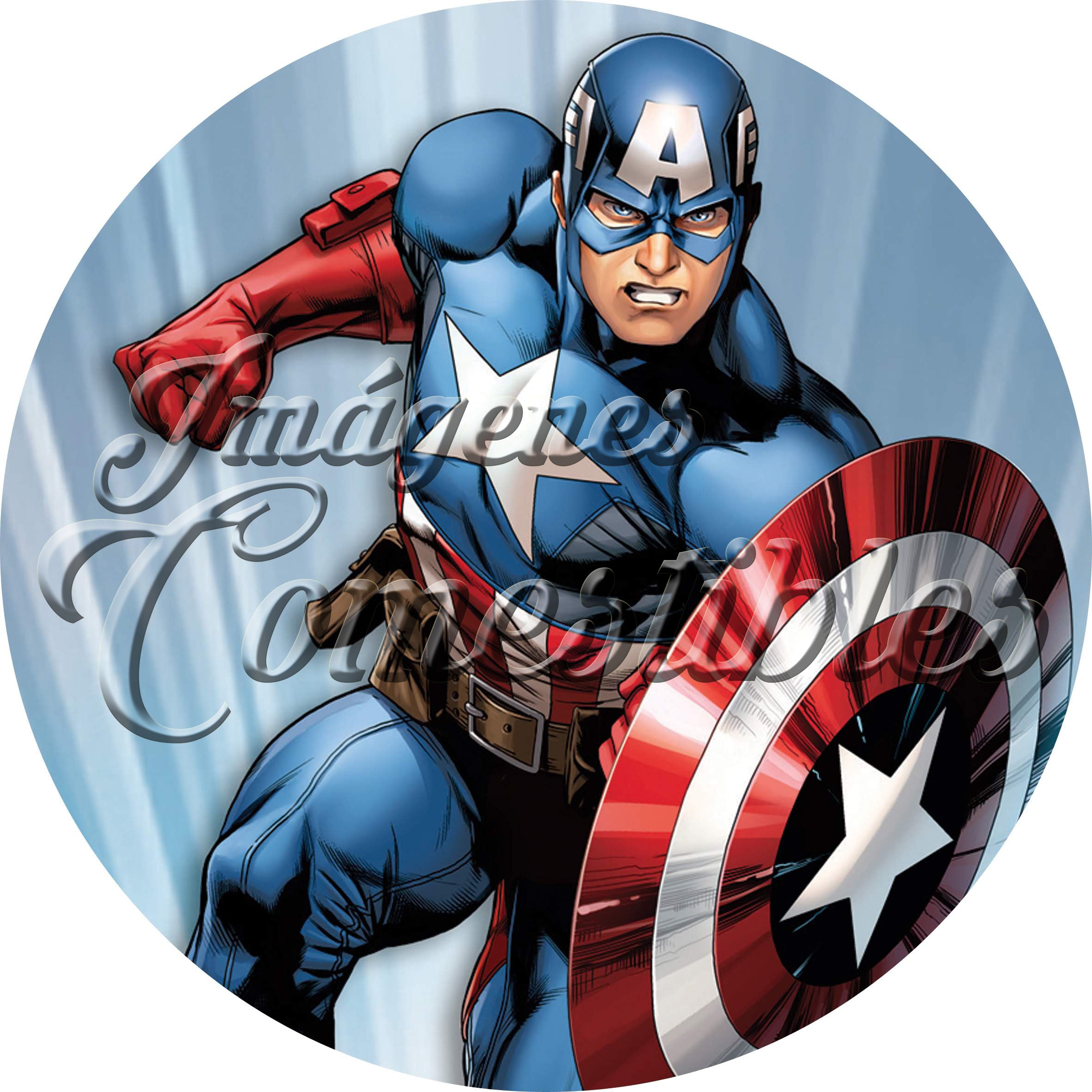 Oblea comestible - Capitán América-1
