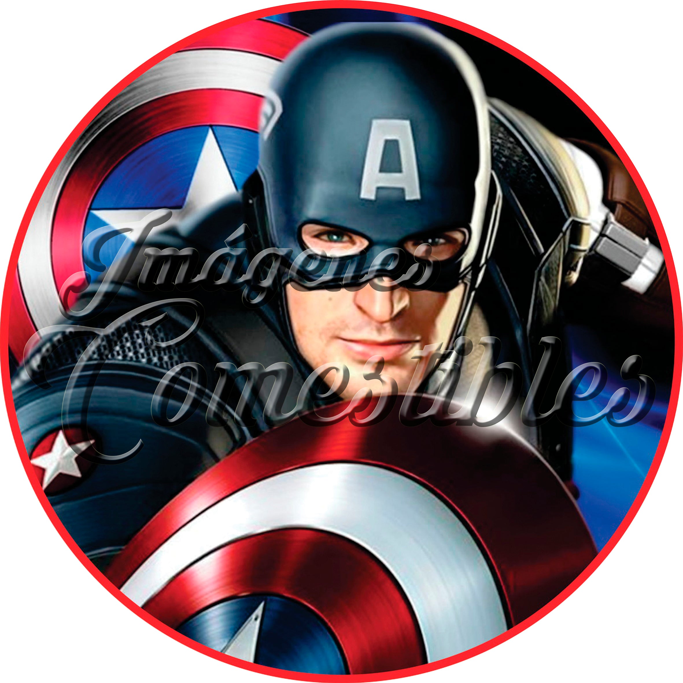 Oblea comestible - Capitán América-2