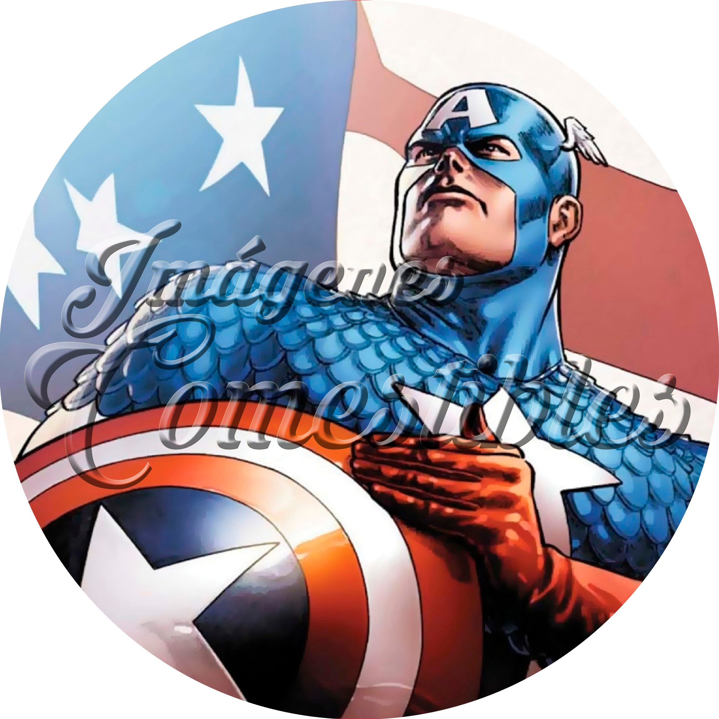 Oblea comestible - Capitán América-3