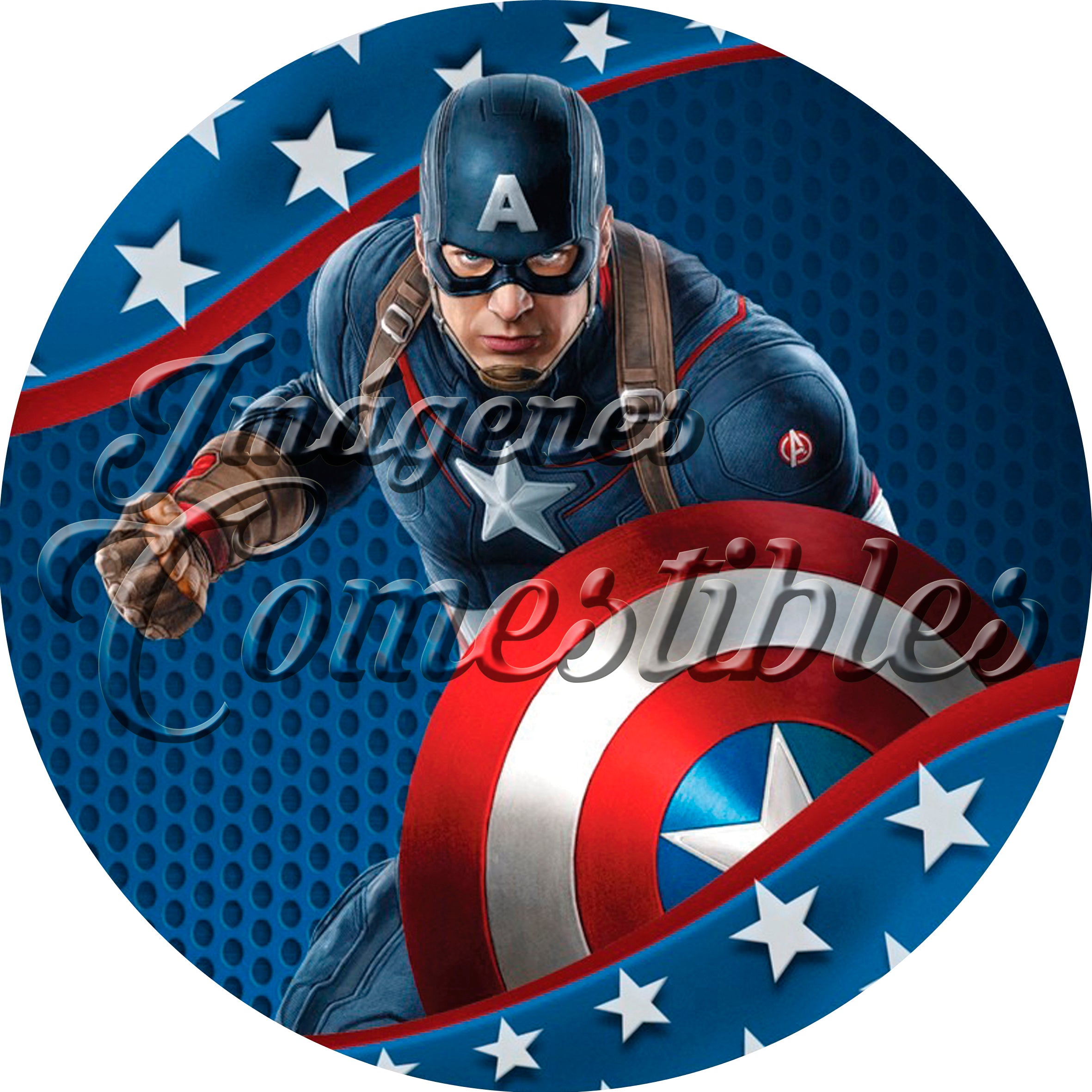 Oblea comestible - Capitán América-4