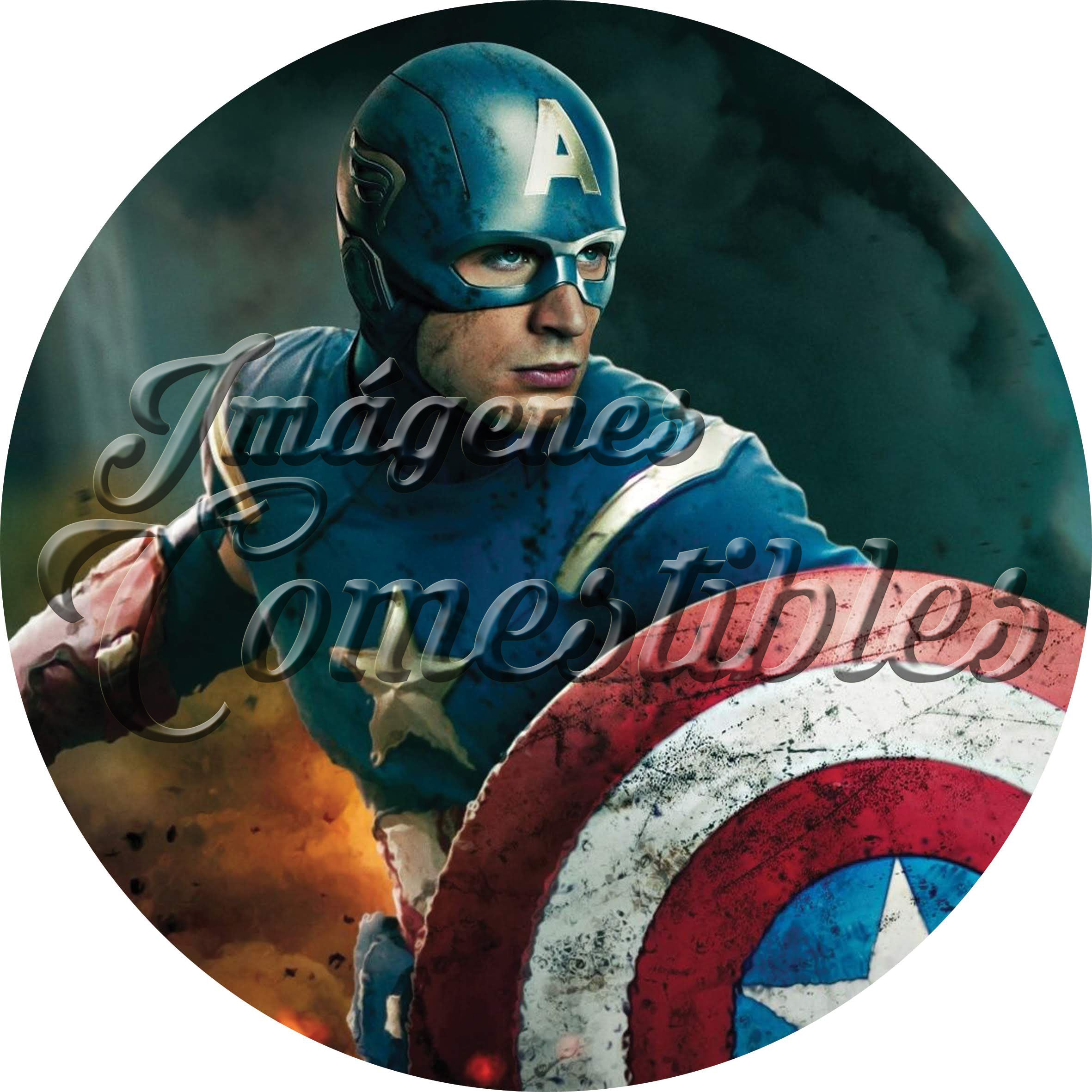 Oblea comestible - Capitán América