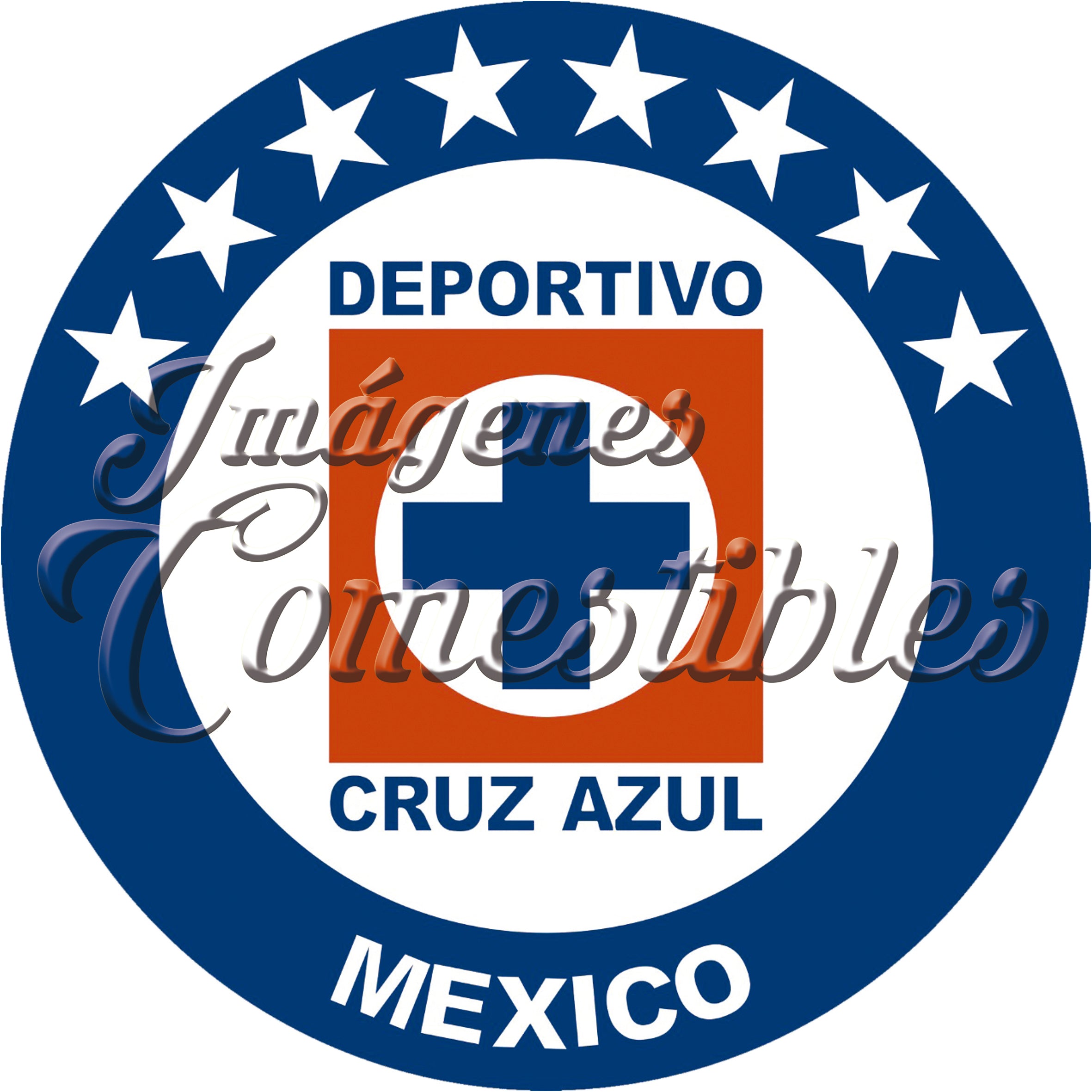 Oblea comestible - Cruz azul