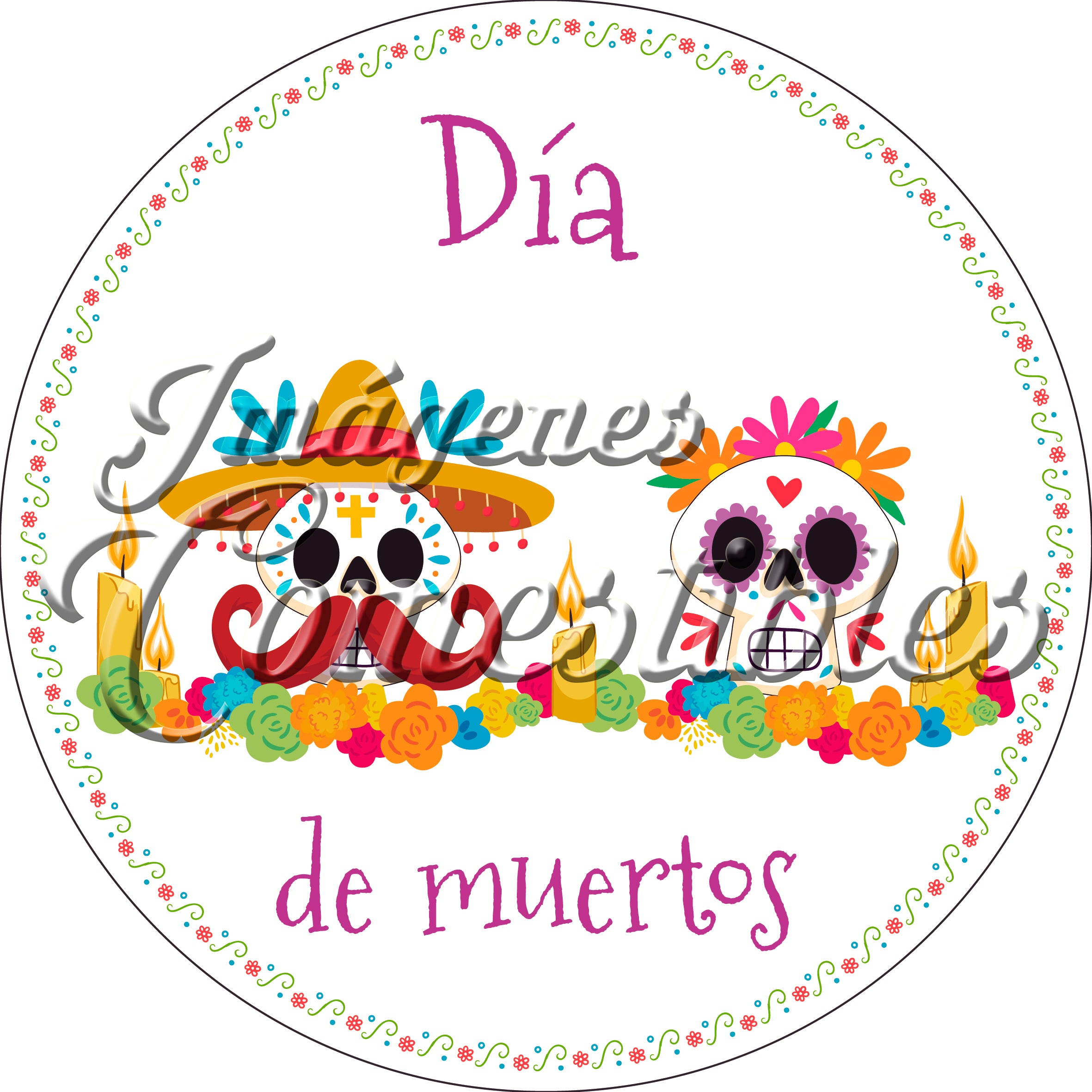 Oblea comestible - Día de muertos-1