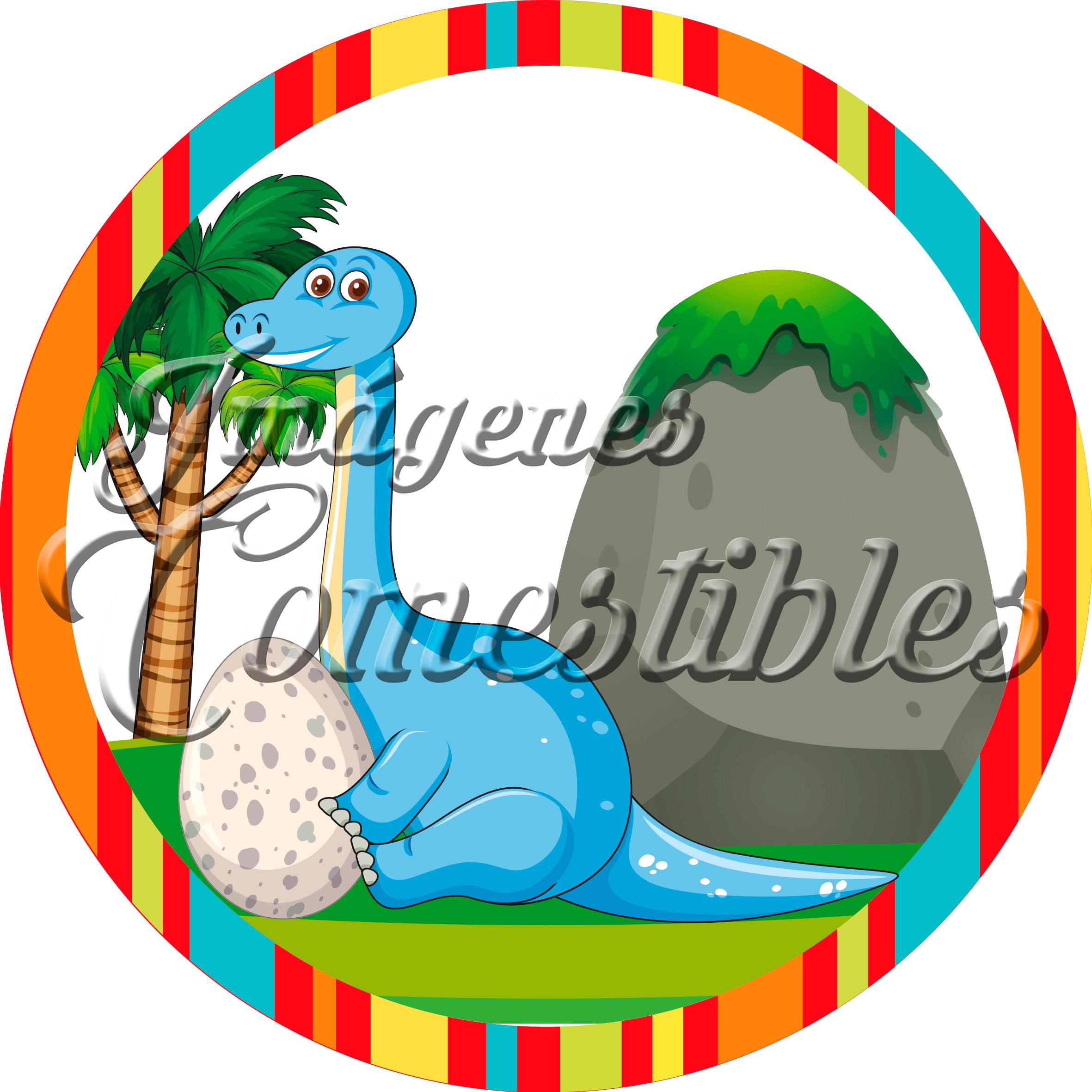 Oblea comestible - Dinosaurios-1