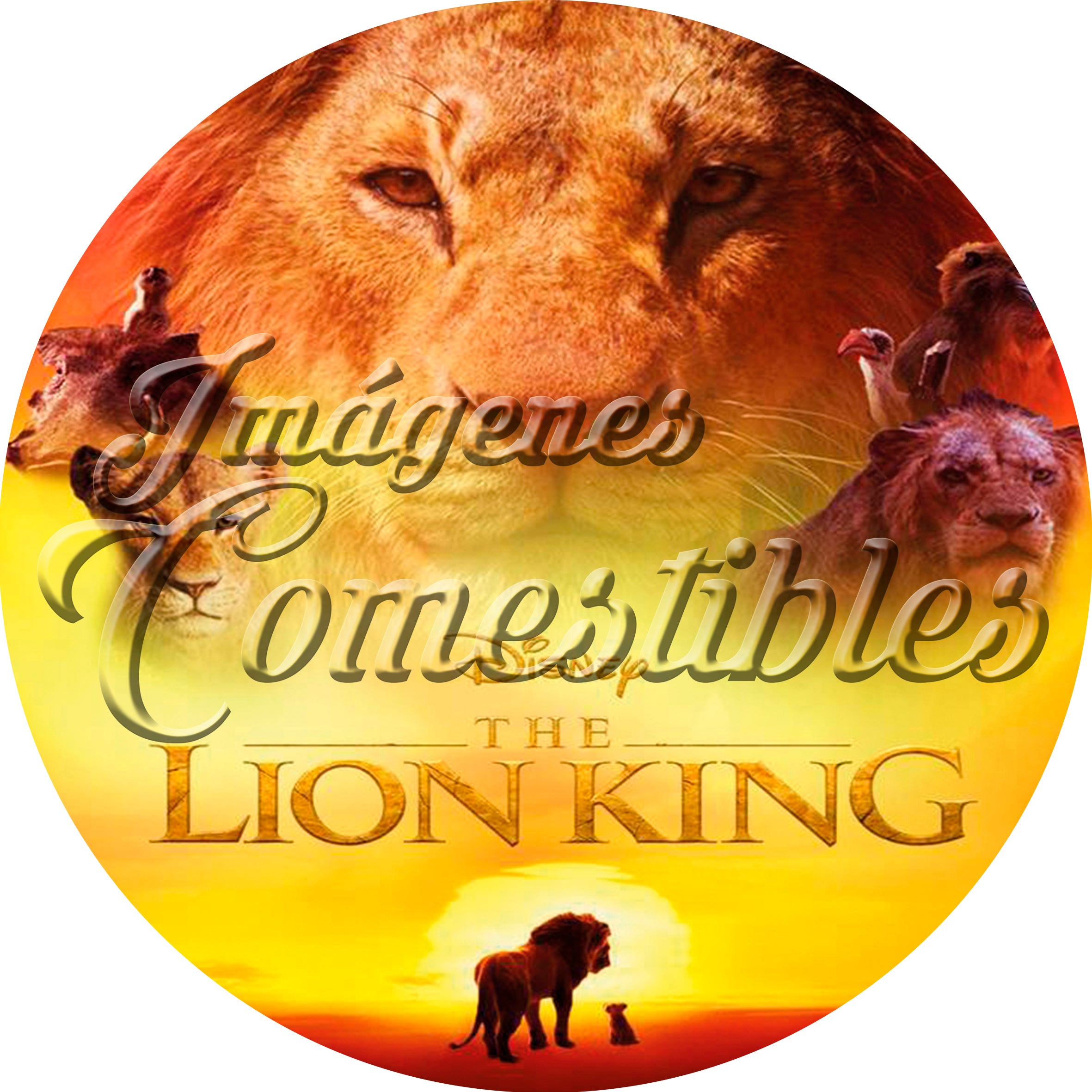 Oblea comestible - El rey león