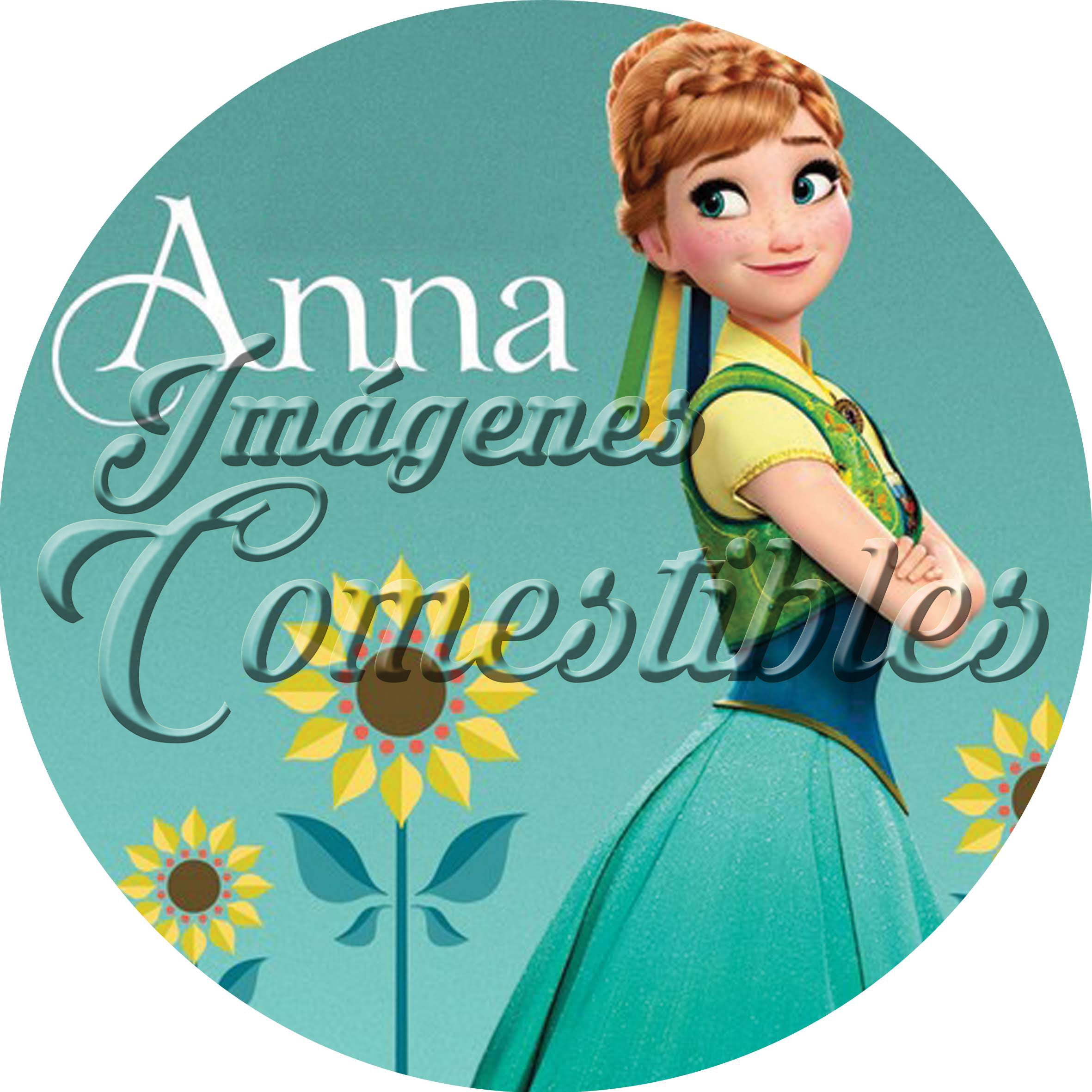 Oblea comestible - Frozen Anna