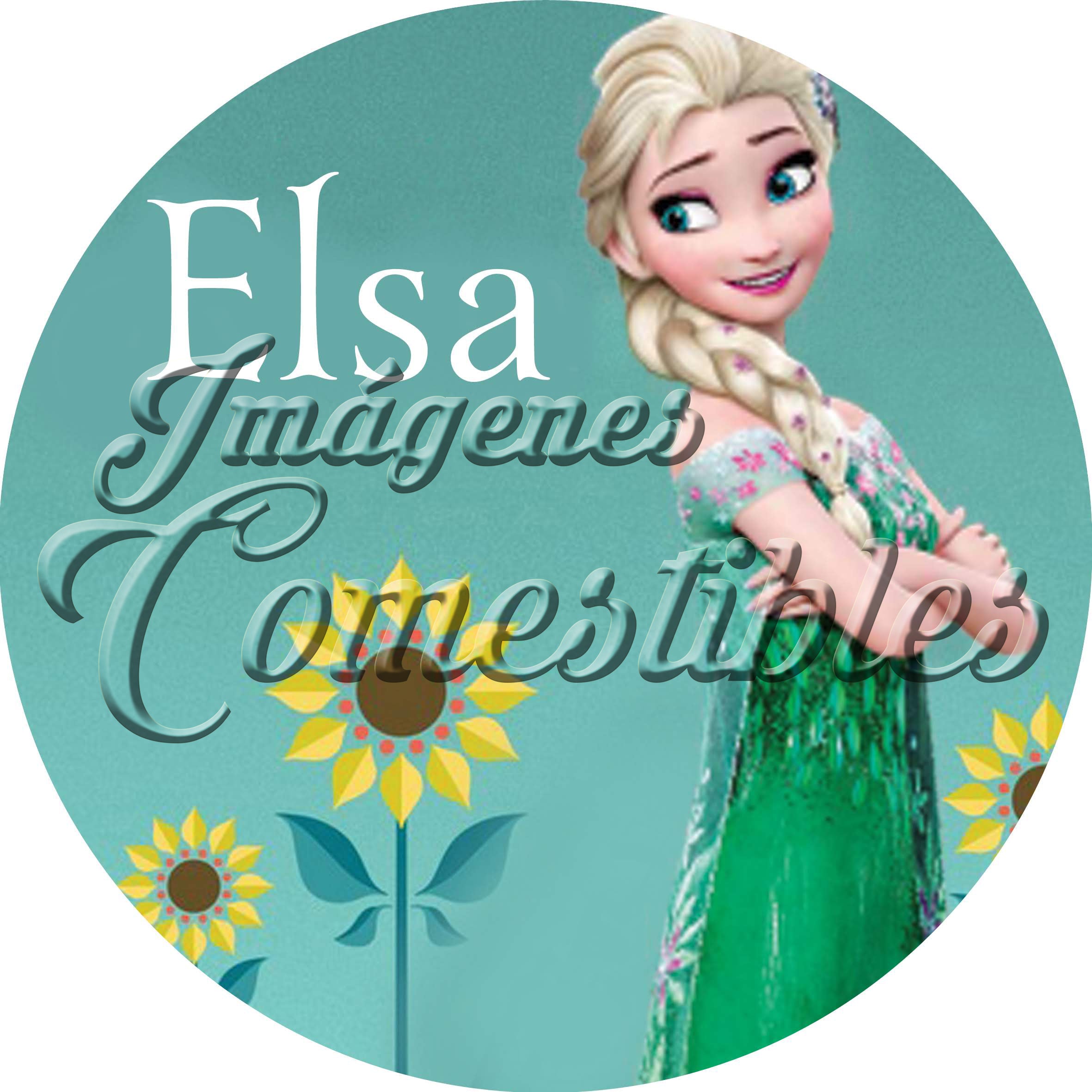 Oblea comestible - Frozen Elsa-1