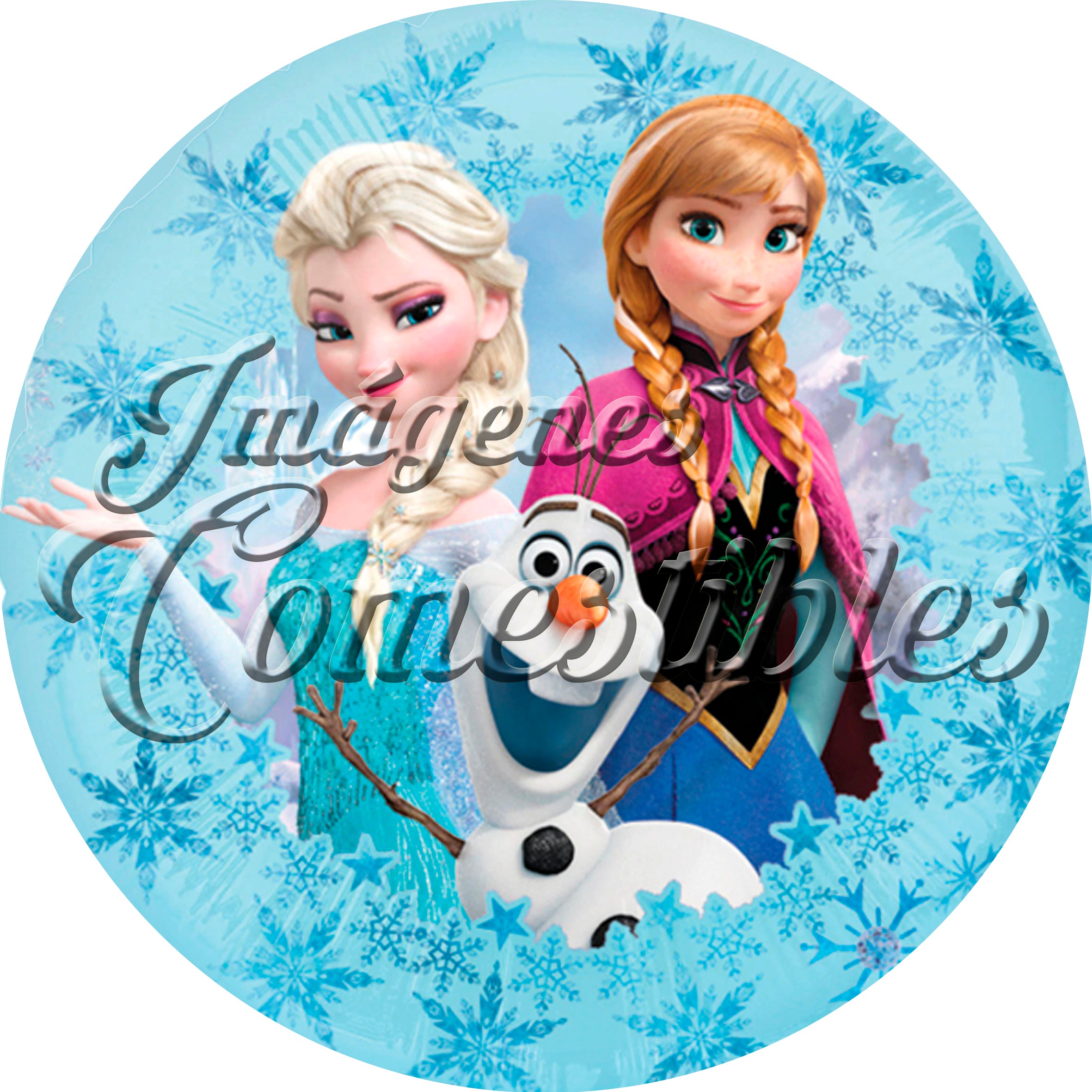 Oblea comestible - Frozen Elsa