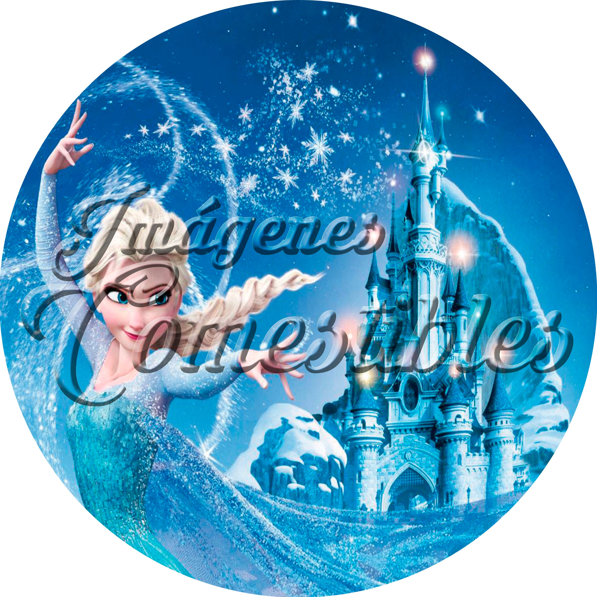 Oblea comestible - Frozen Elsa-4