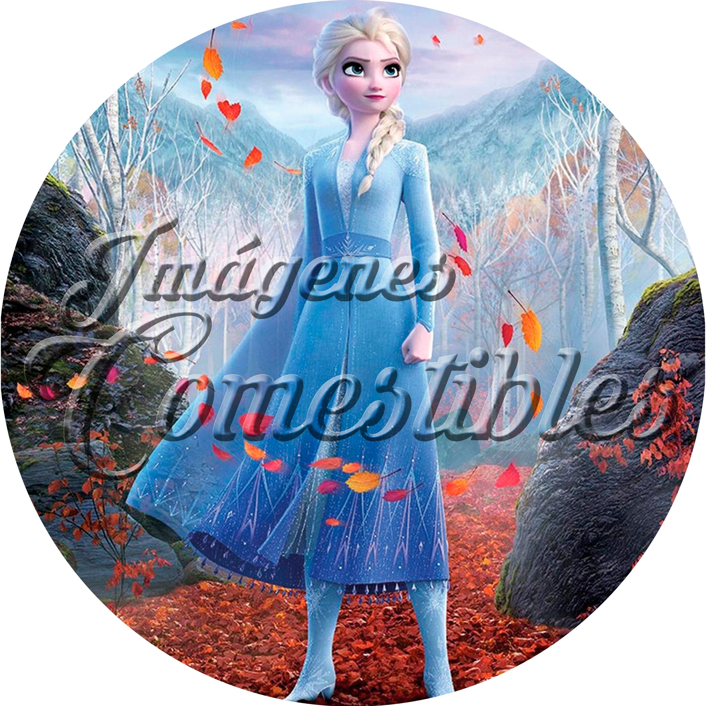 Oblea comestible - Frozen Elsa-5