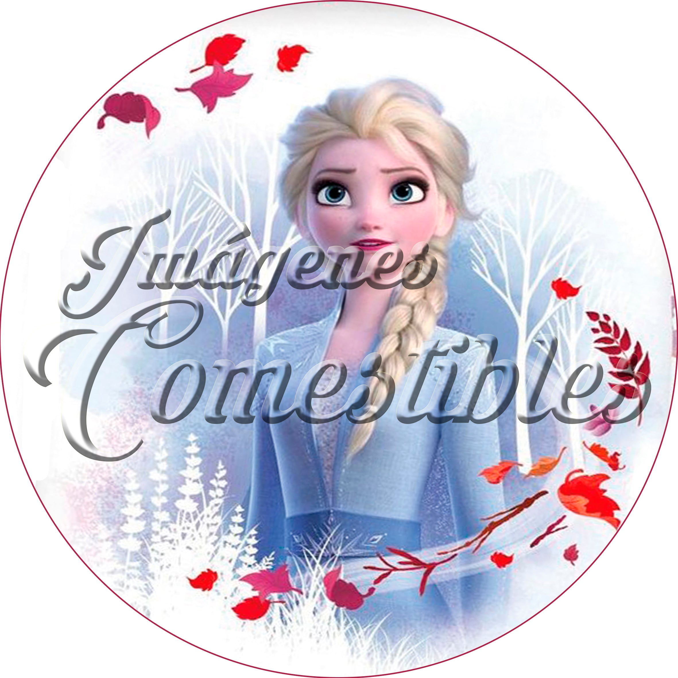 Oblea comestible - Frozen Elsa-7