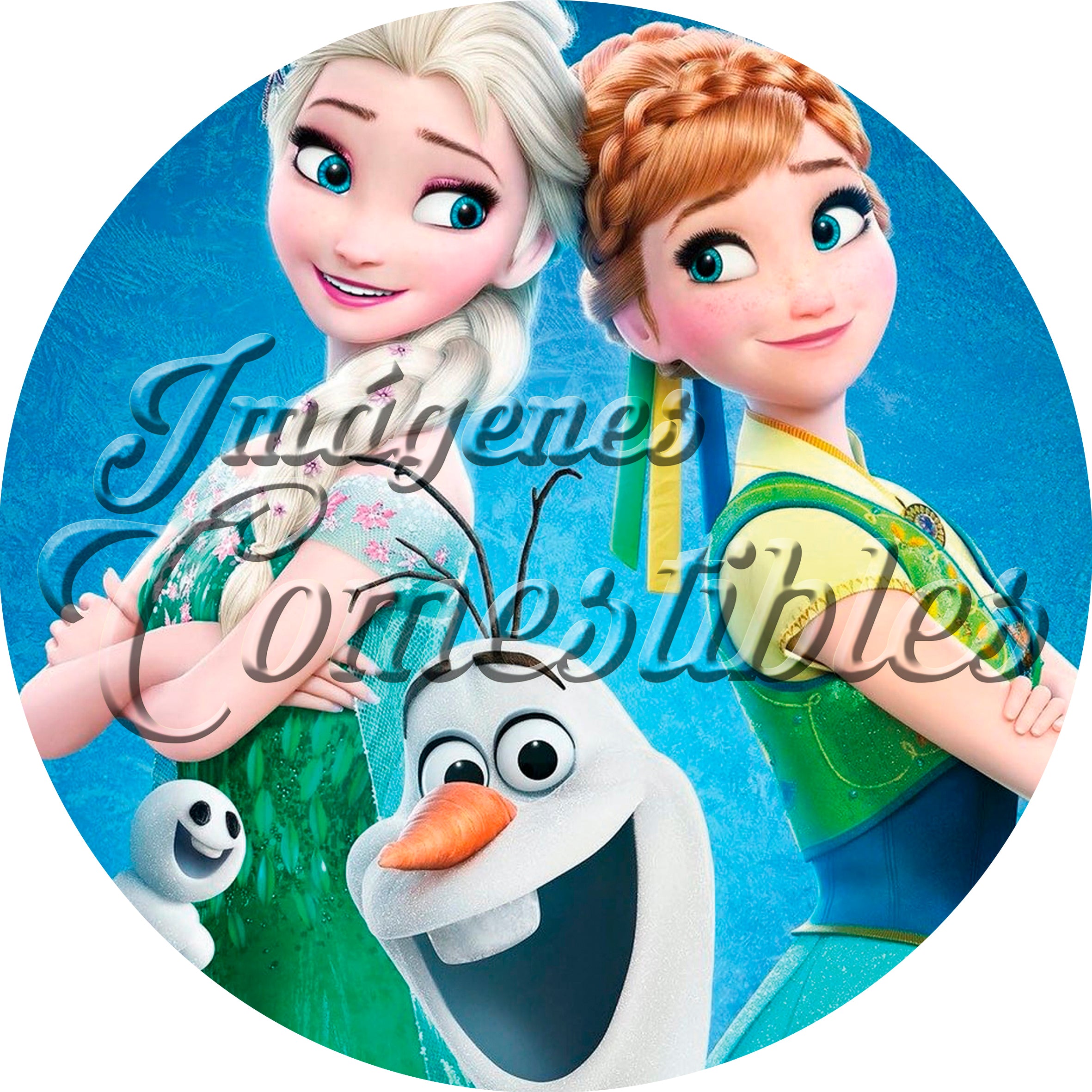 Oblea comestible - Frozen Elsa-9