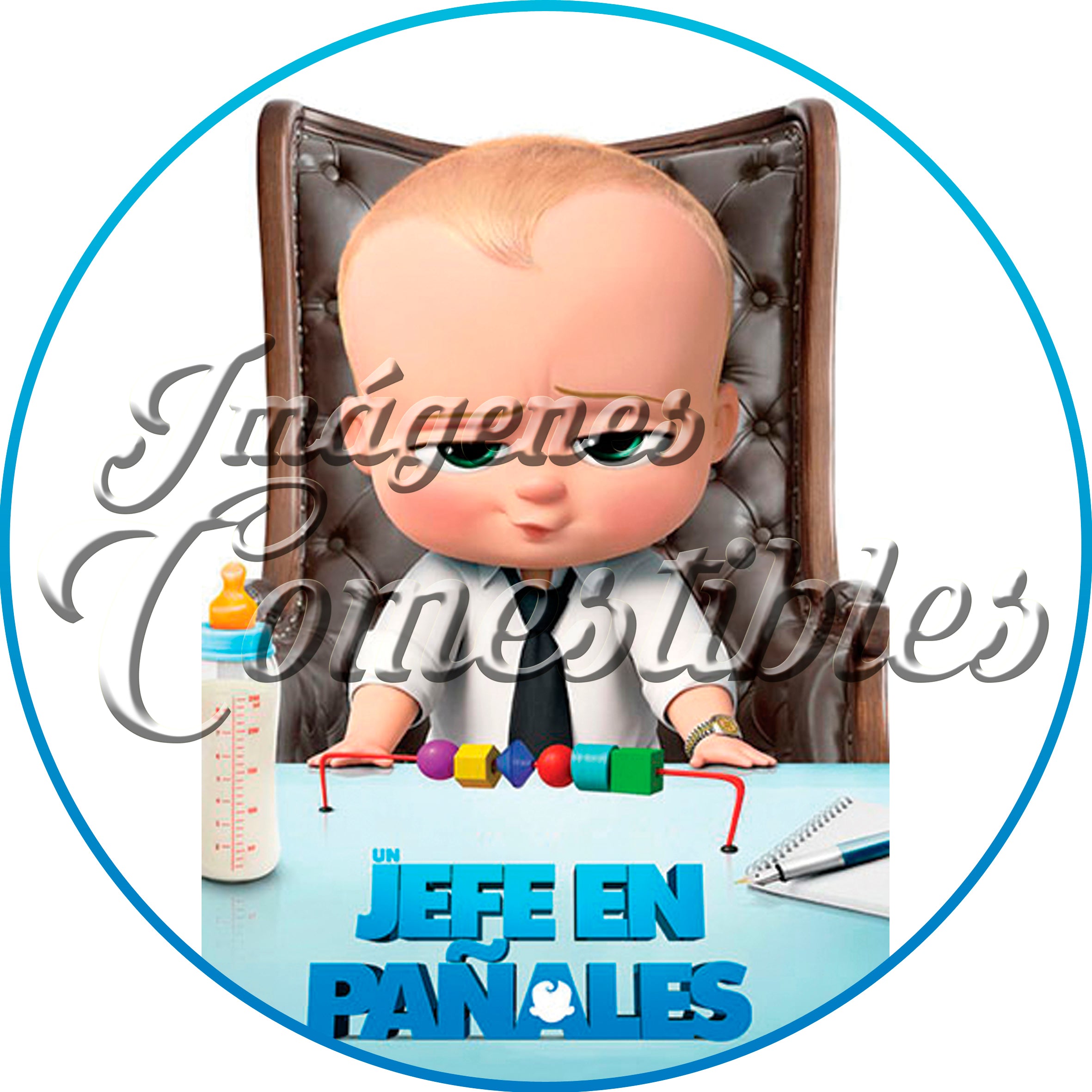 Oblea comestible - Jefe en pañales-2