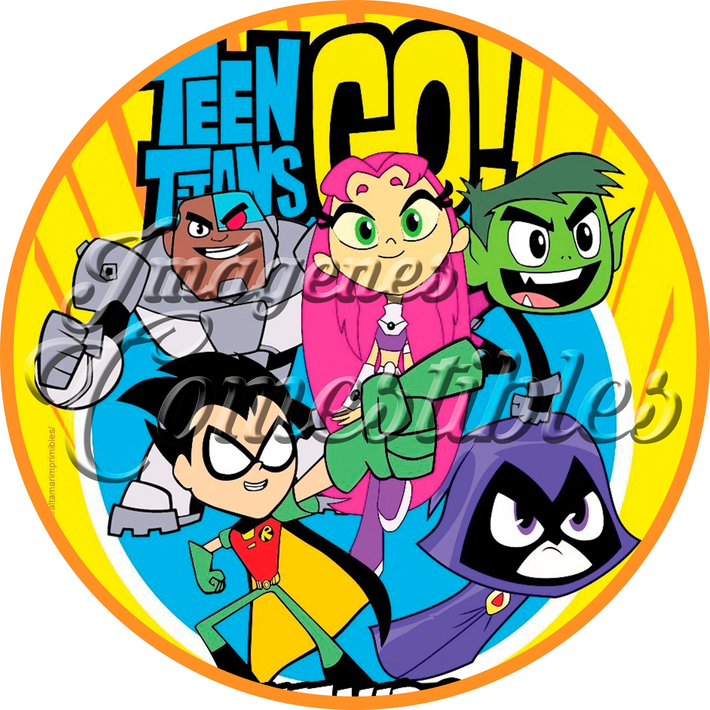 Oblea comestible - Jóvenes titanes