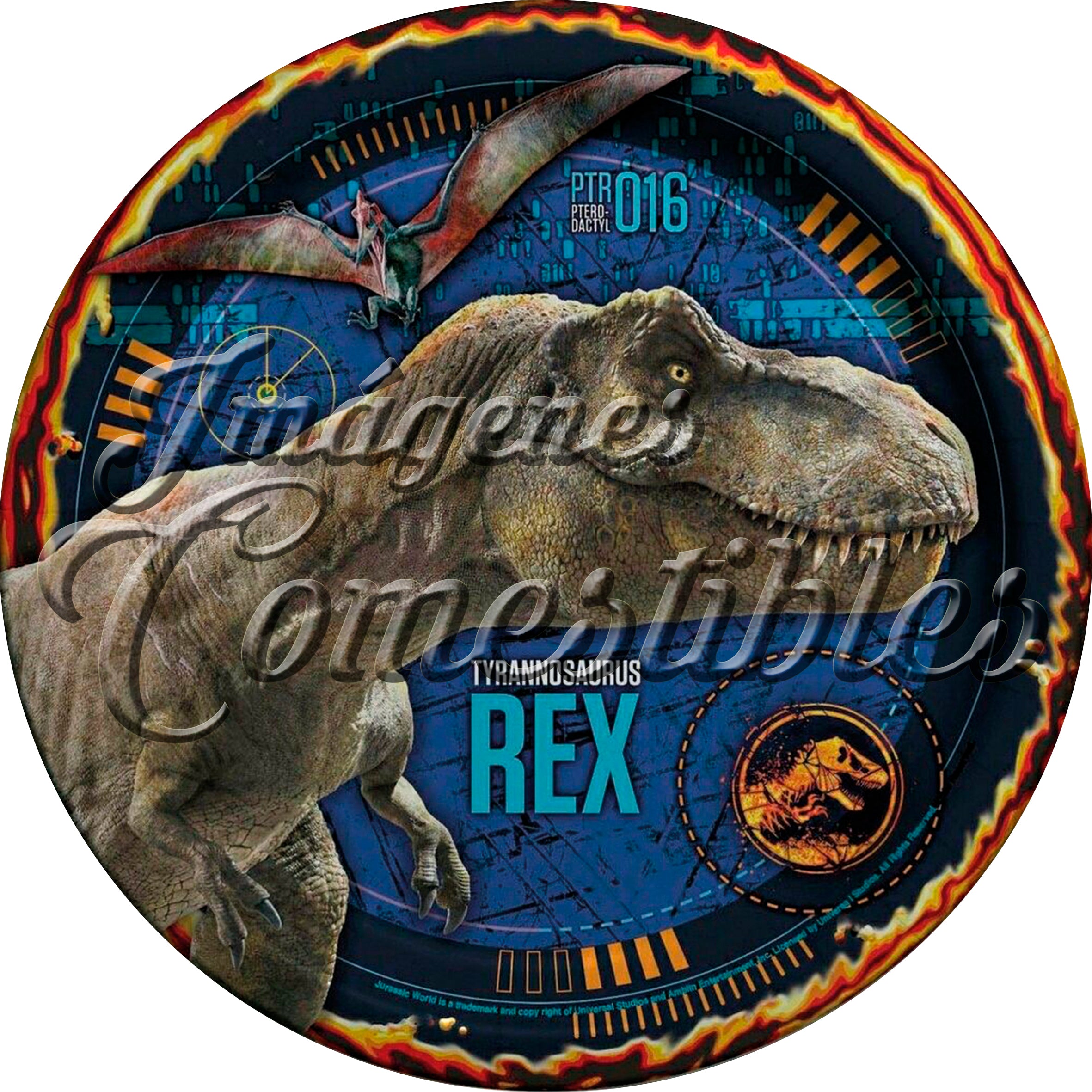 Oblea comestible - Jurassic park