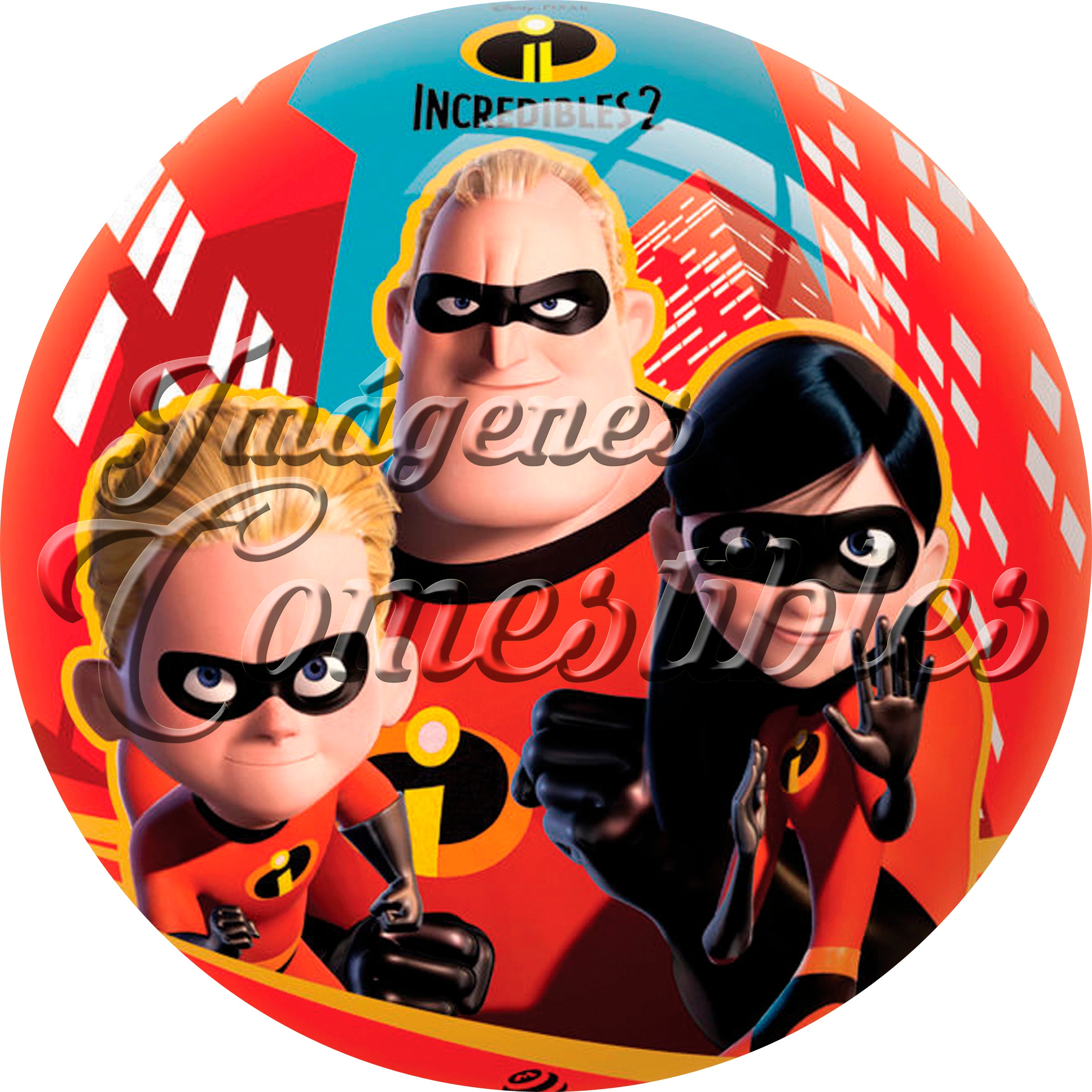 Oblea comestible - Los increíbles-1