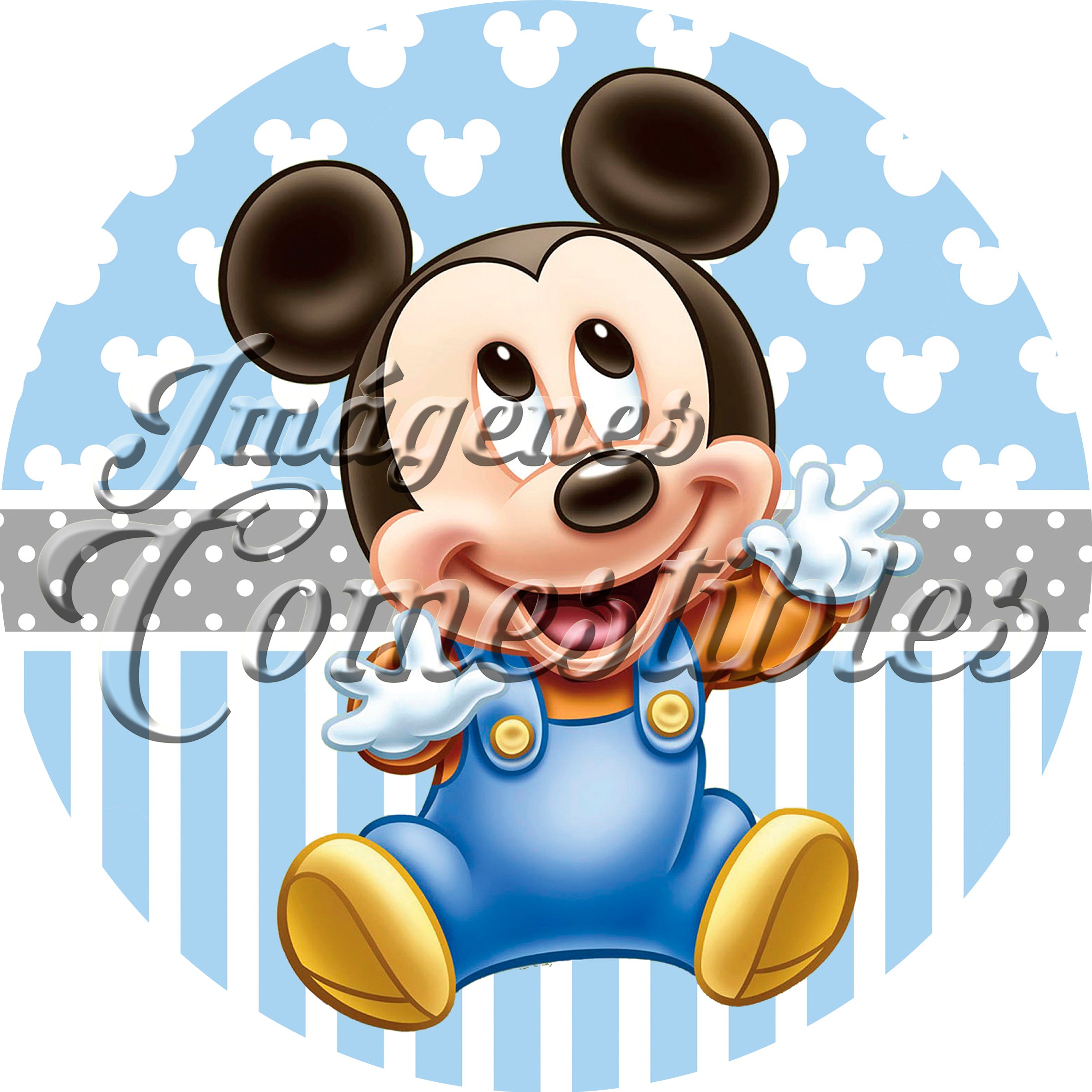 Oblea comestible - Mickey baby-1