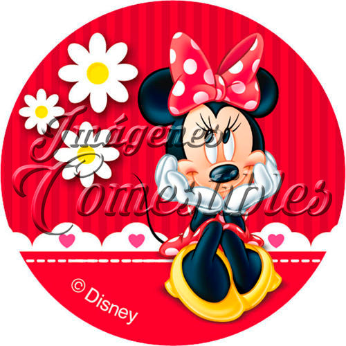 Oblea comestible - Minie mouse roja-2