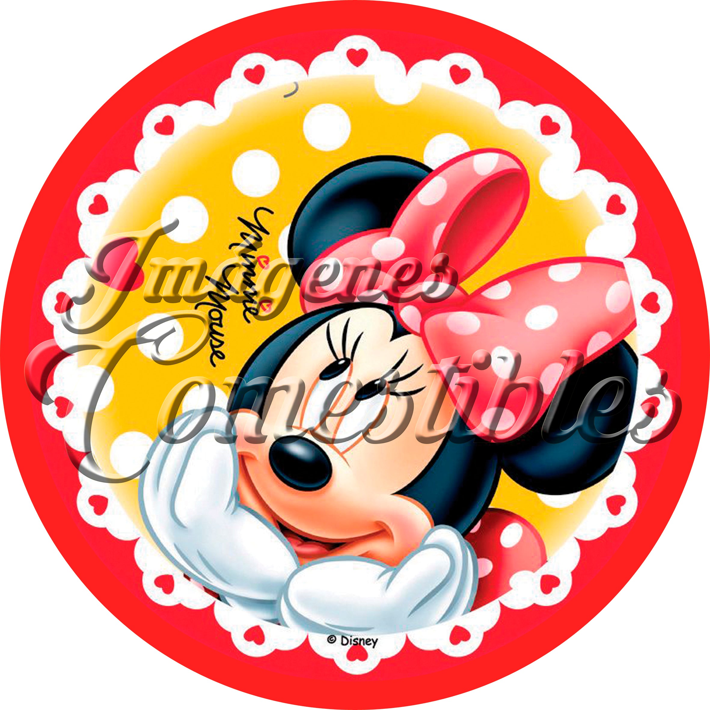 Oblea comestible - Minie mouse