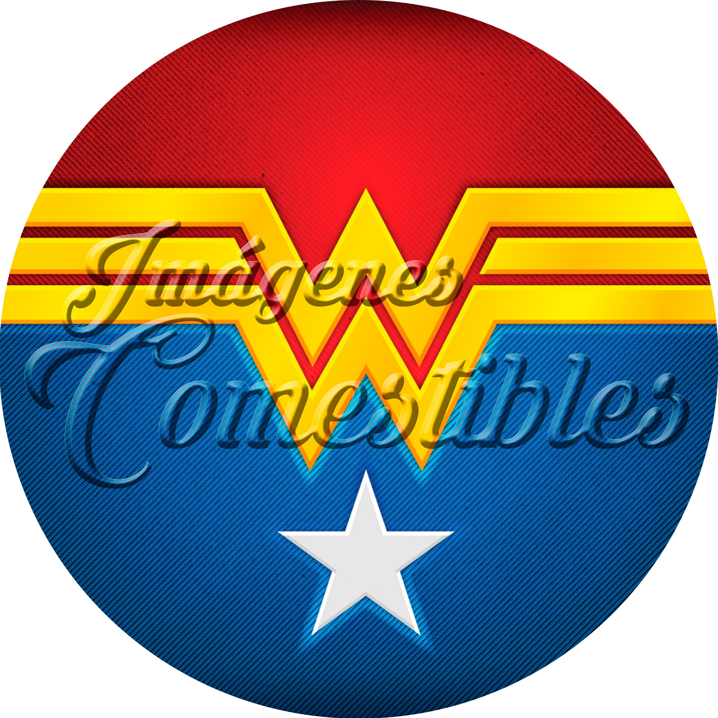 Oblea comestible - Mujer maravilla-2