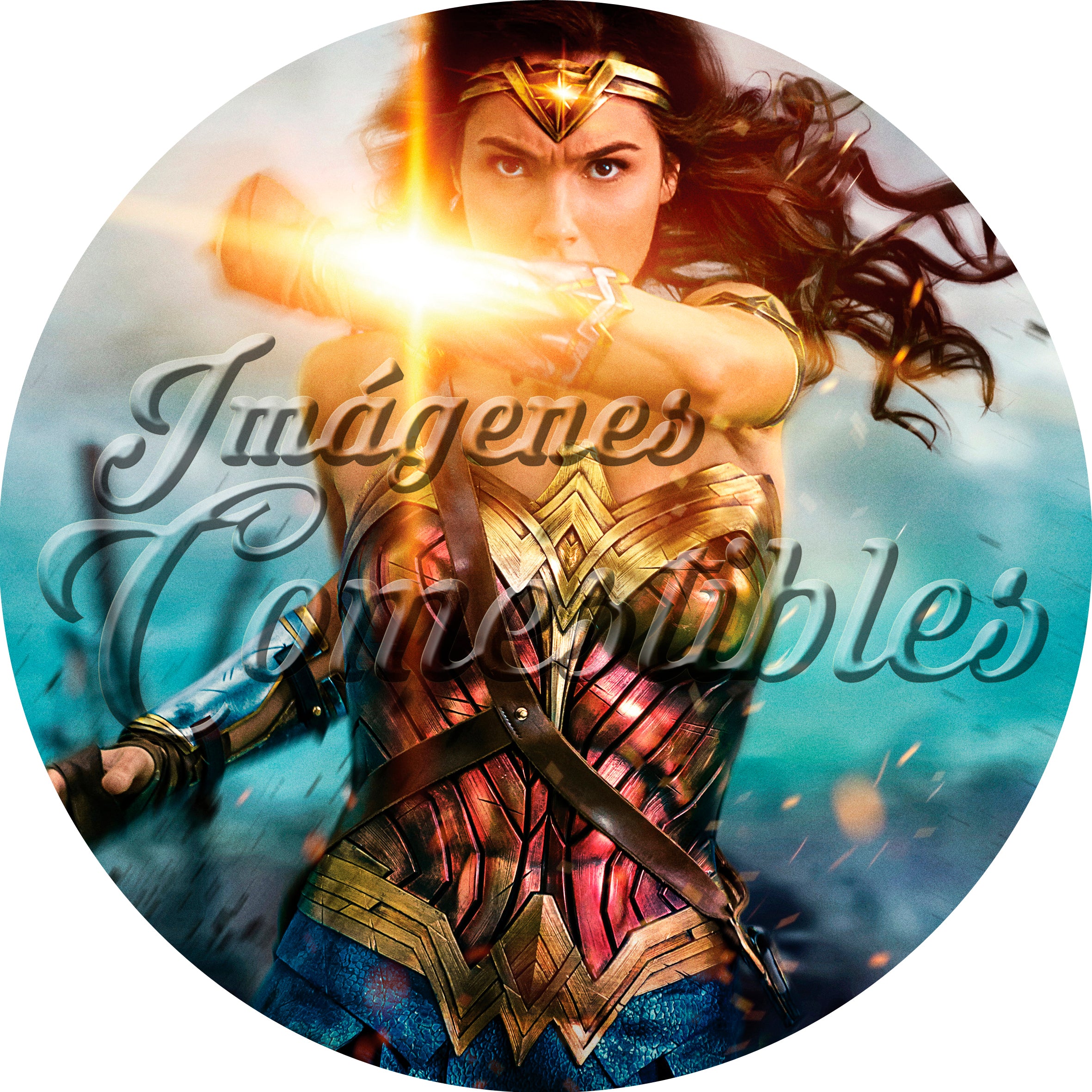 Oblea comestible - Mujer maravilla-3