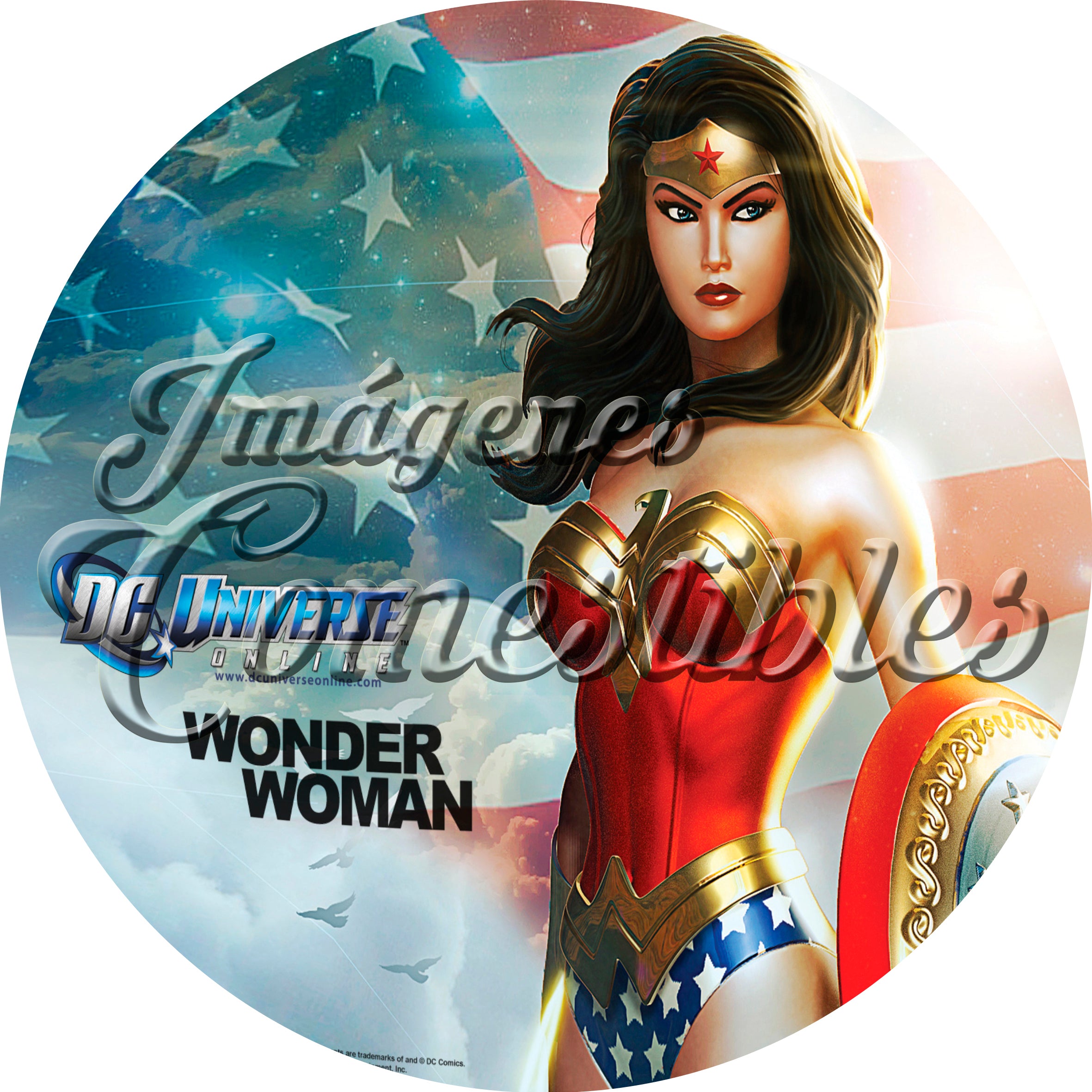 Oblea comestible - Mujer maravilla-4