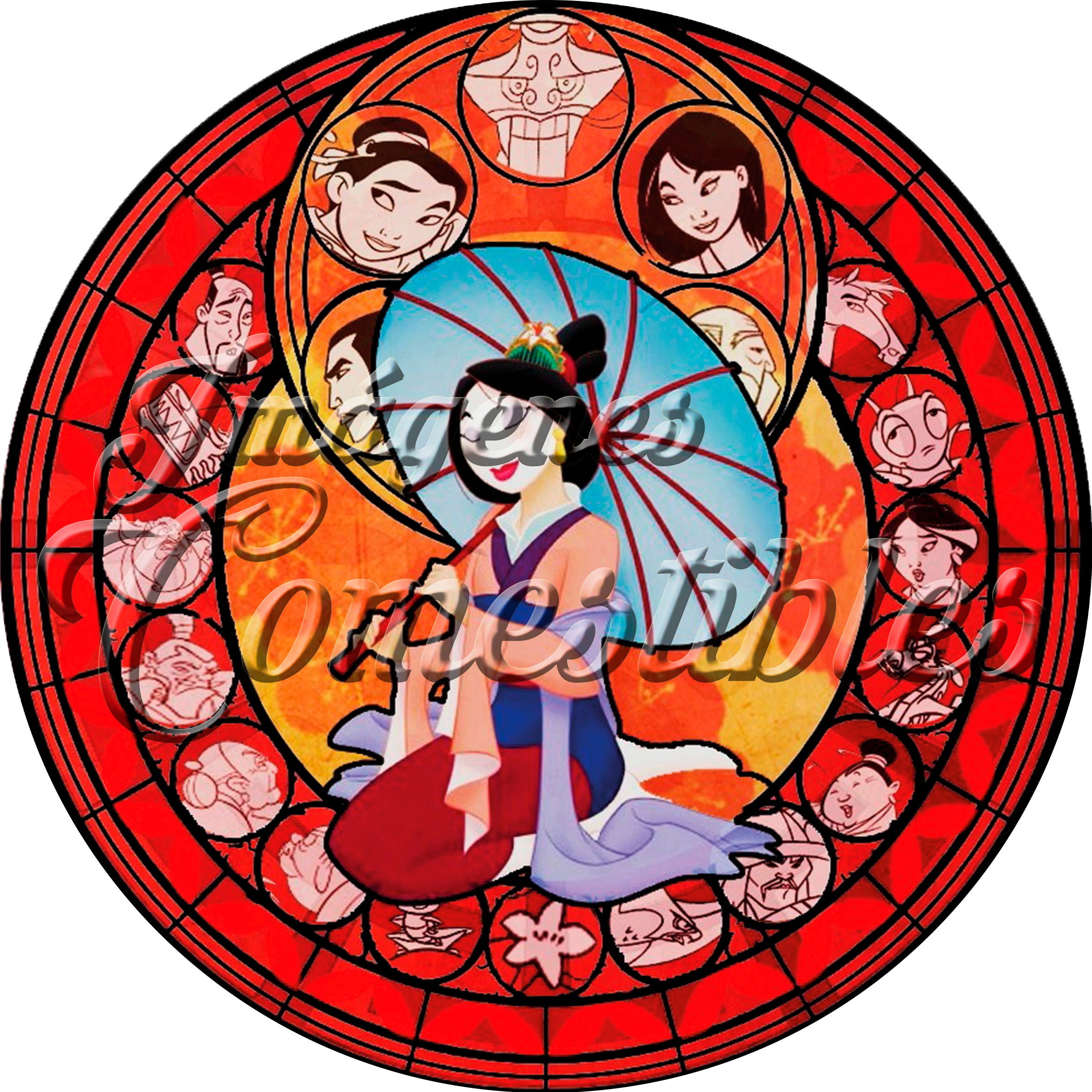 Oblea comestible - Mulan-1