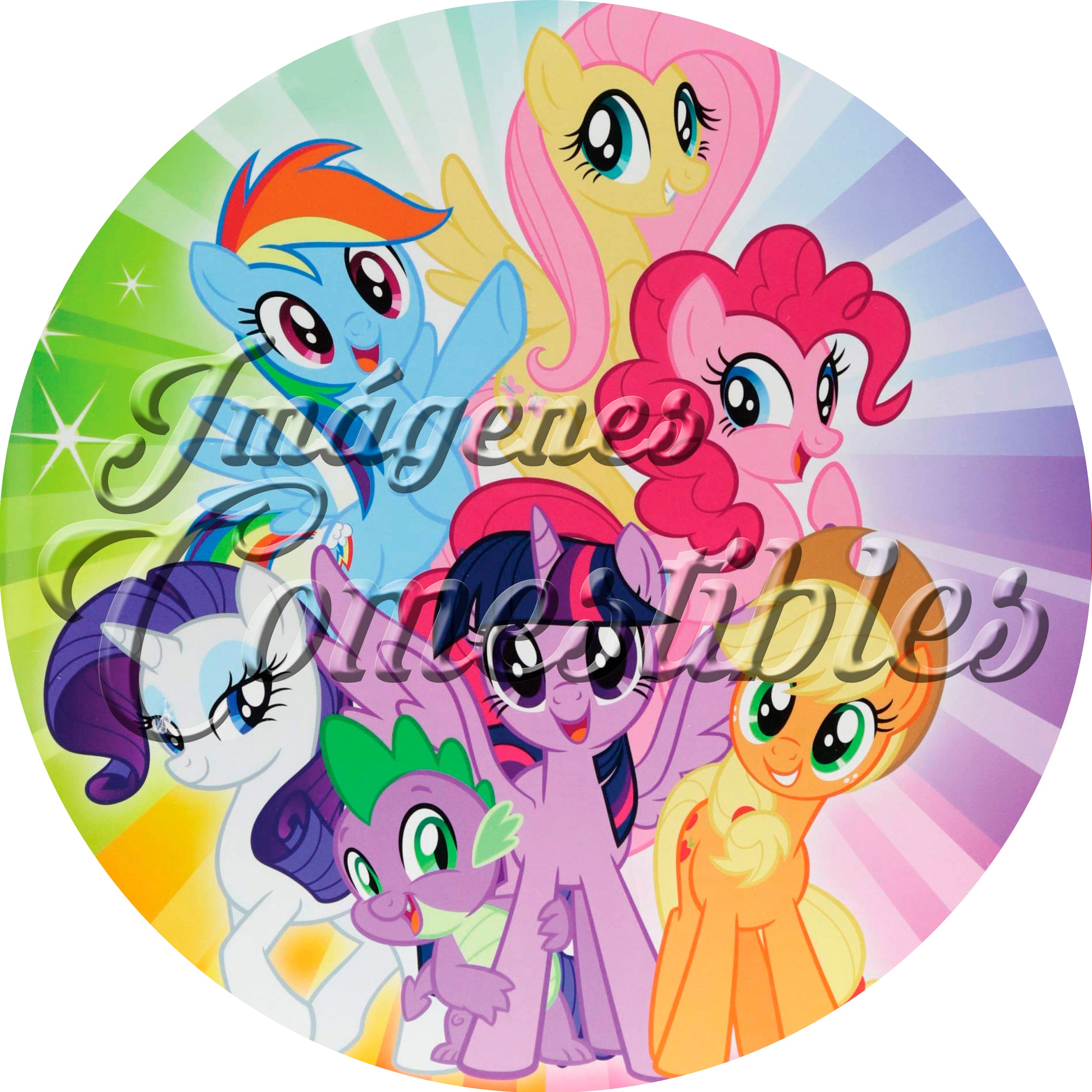 Oblea comestible - My little pony-1