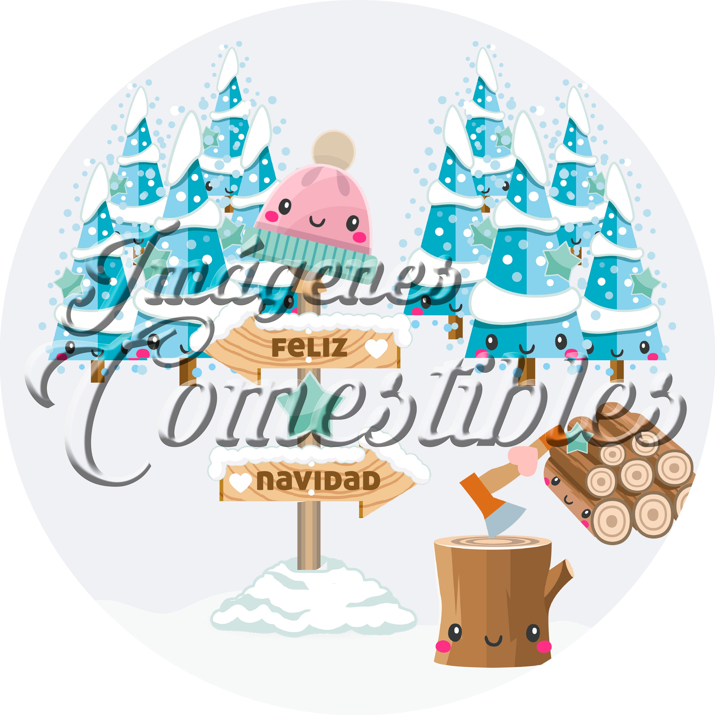 Oblea comestible - Navidad-5