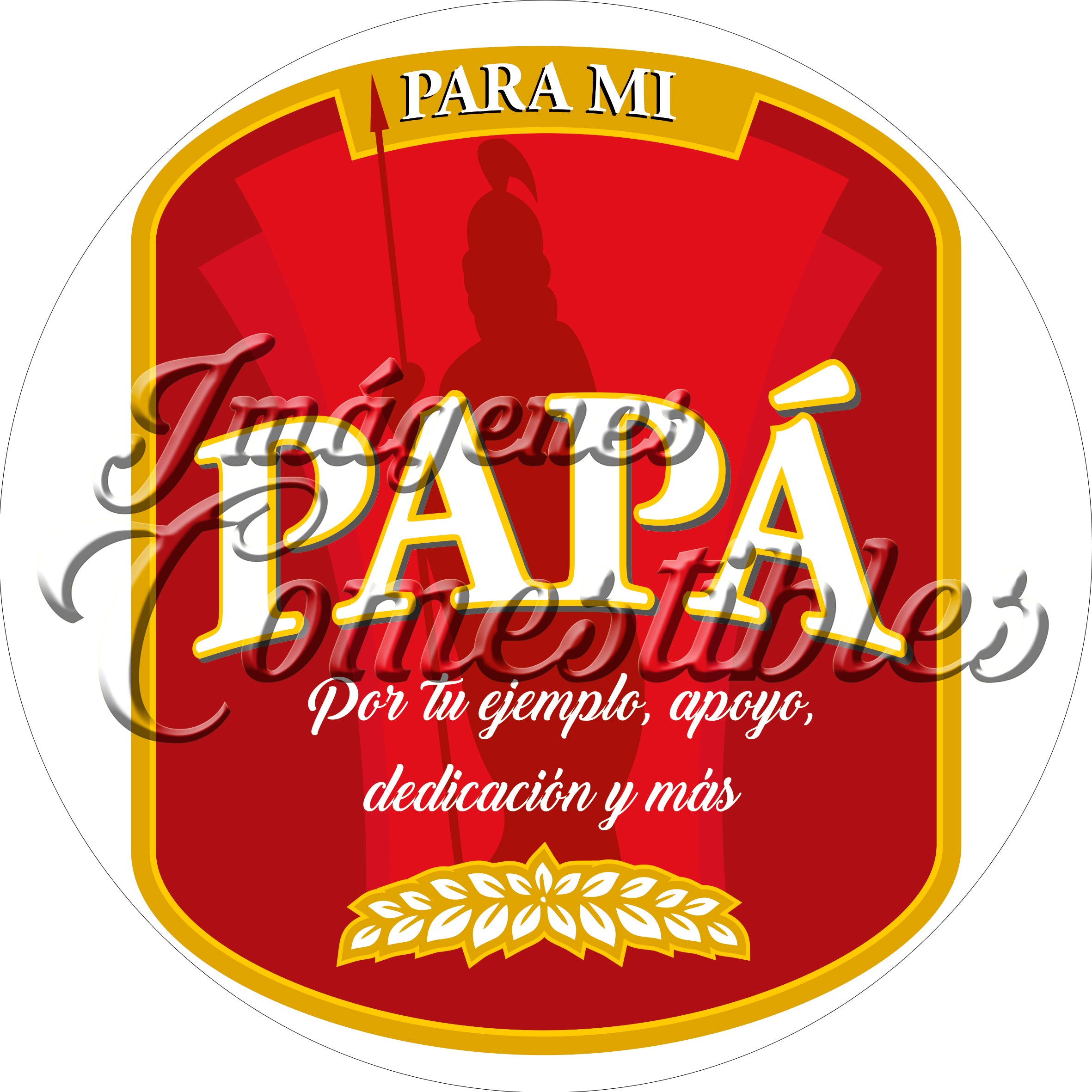 Oblea comestible - Papá cerveza