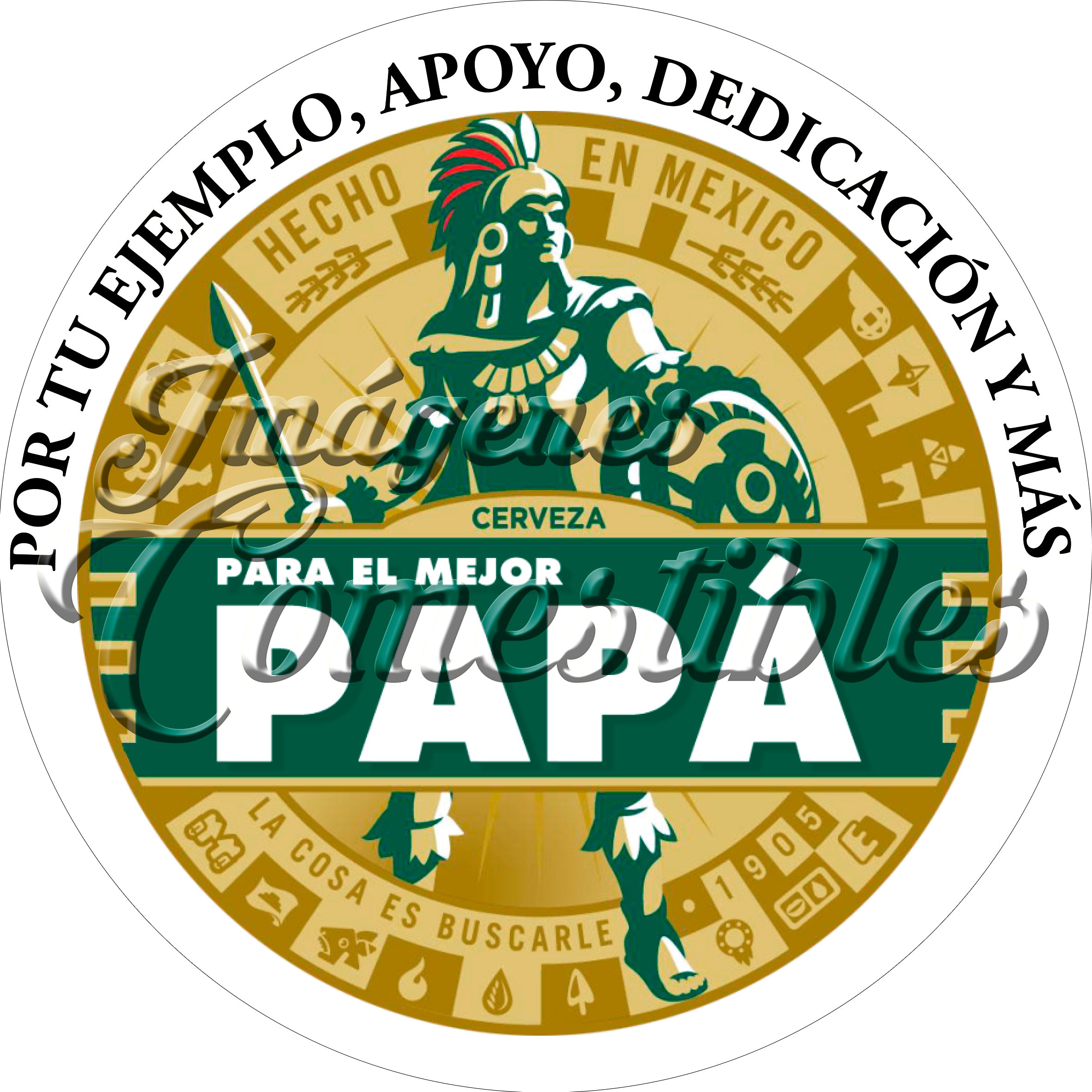 Oblea comestible - Papá cerveza-2