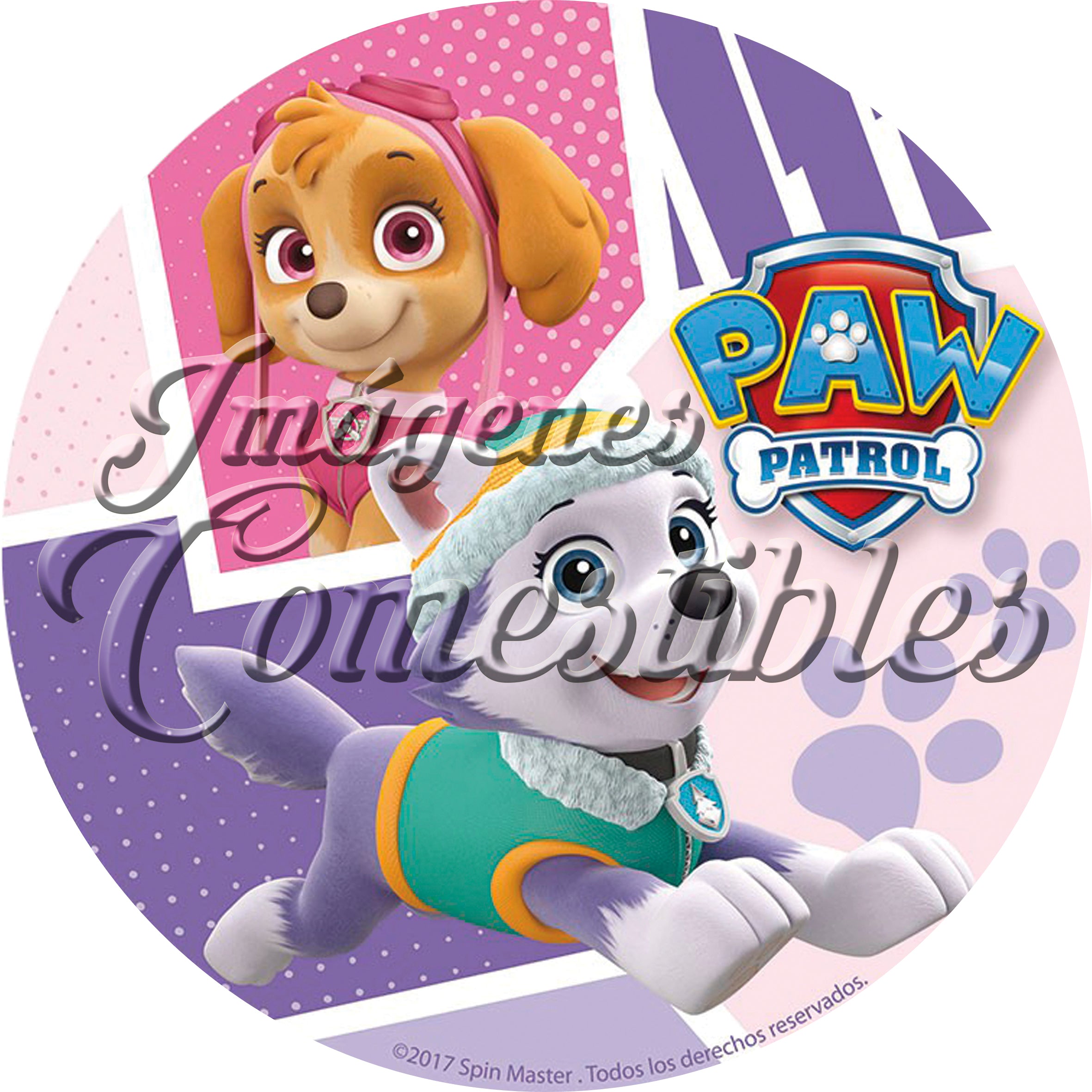 Oblea comestible - Paw patrol-1