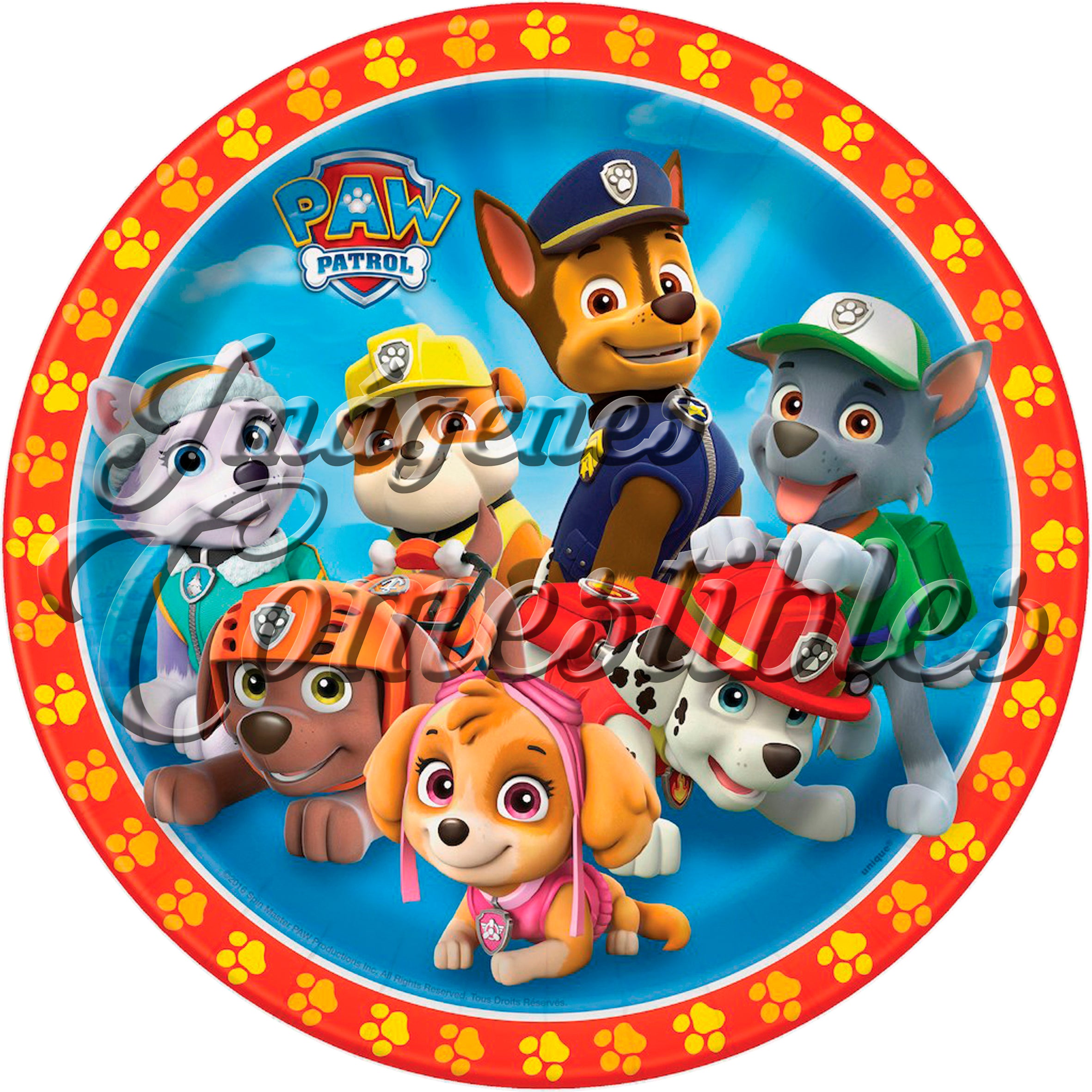 Oblea comestible - Paw patrol-2