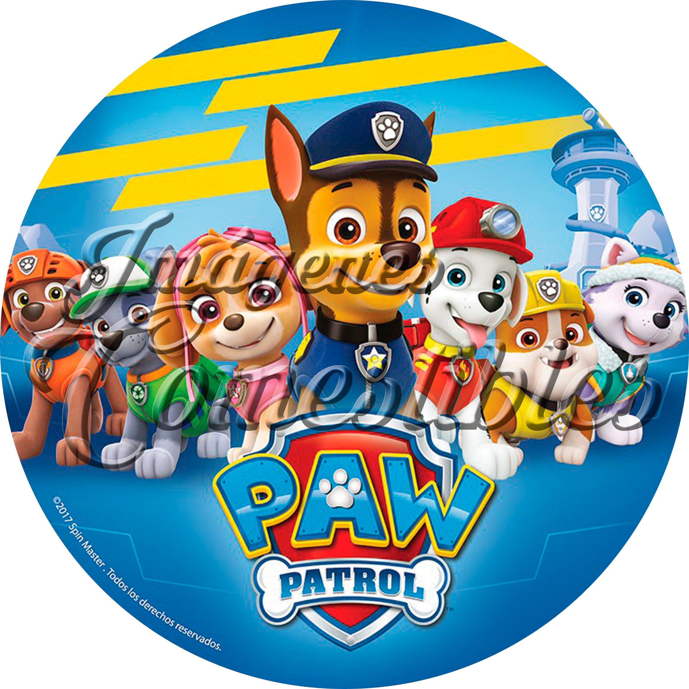 Oblea comestible - Paw patrol-4