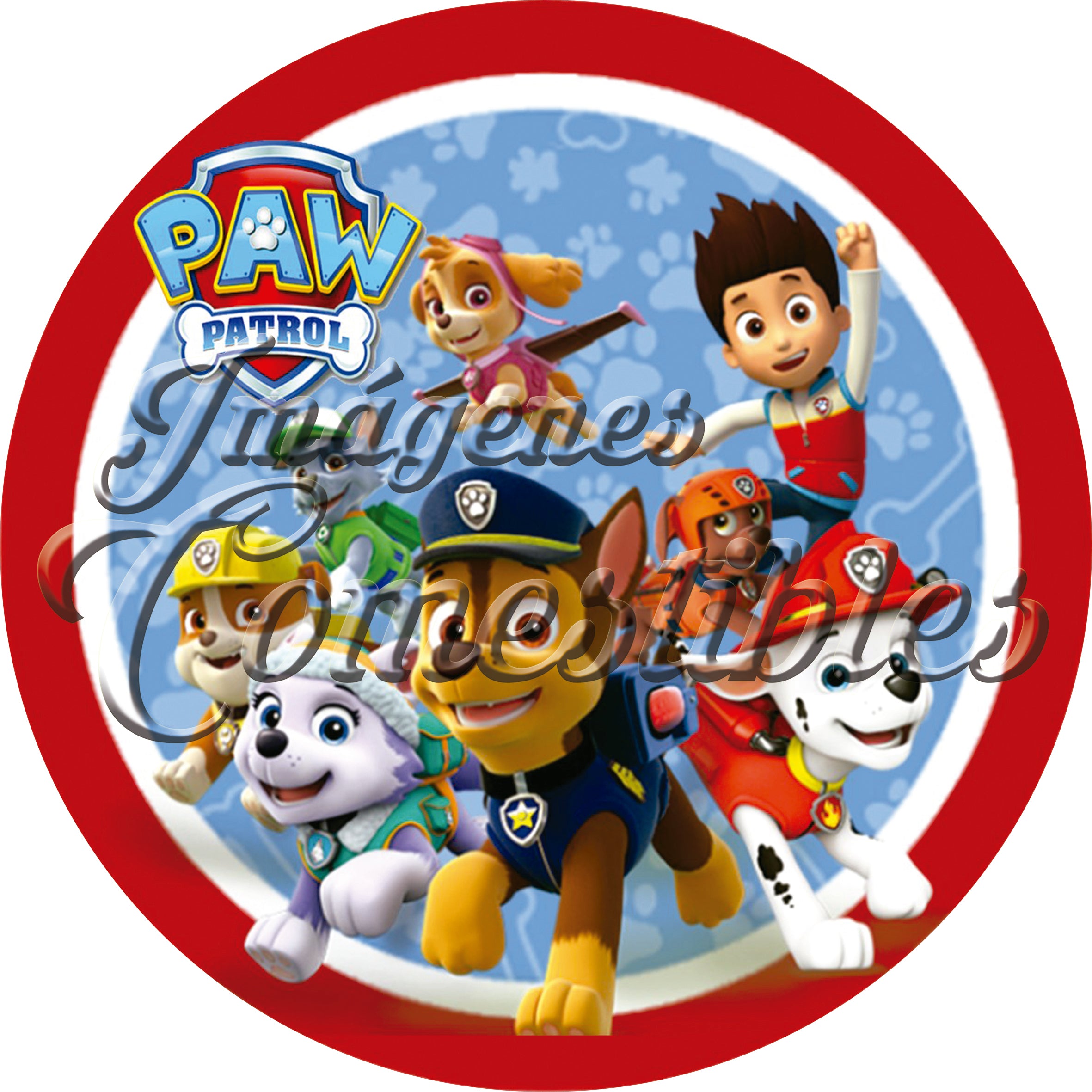 Oblea comestible - Paw patrol