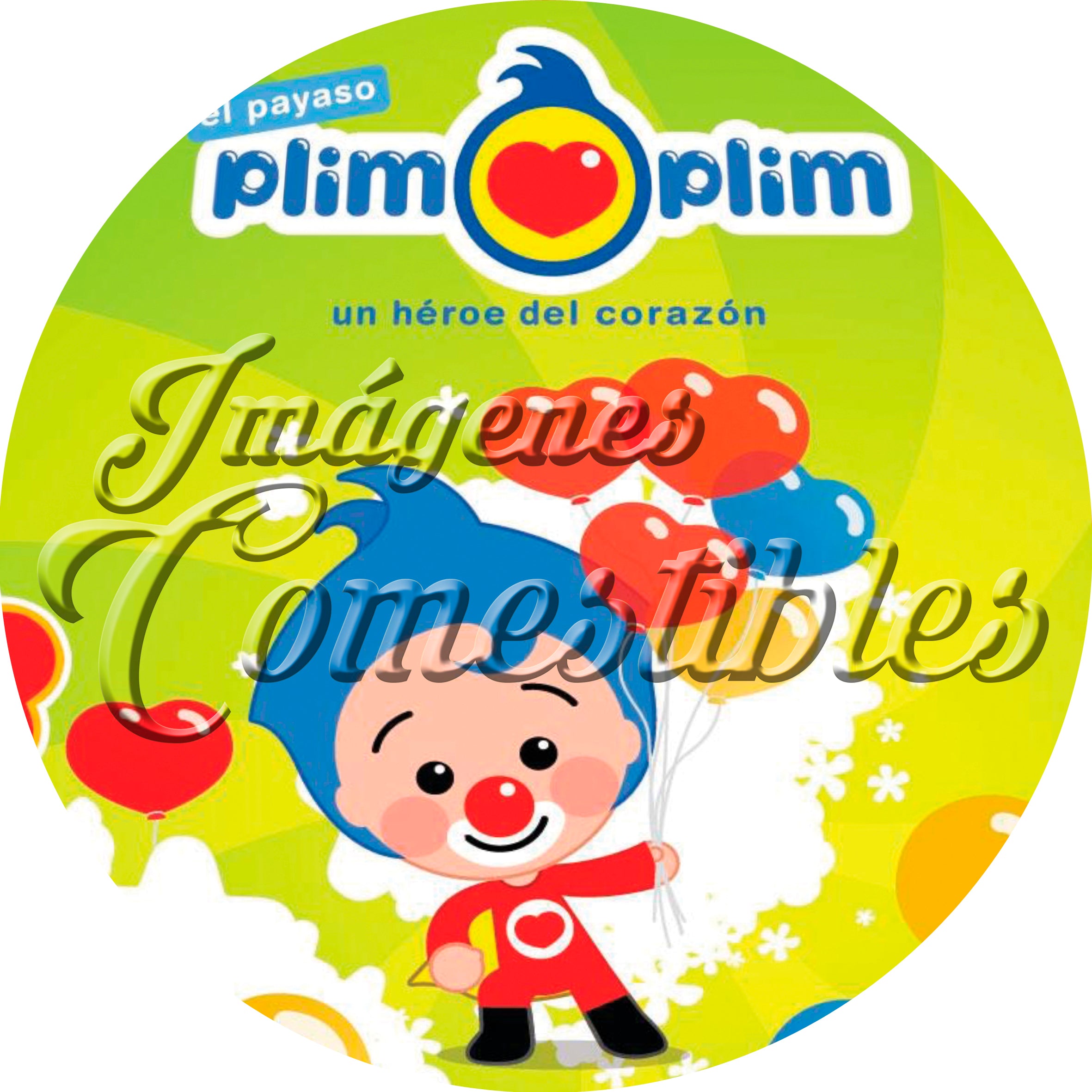 Oblea comestible - Payaso plim plim-1