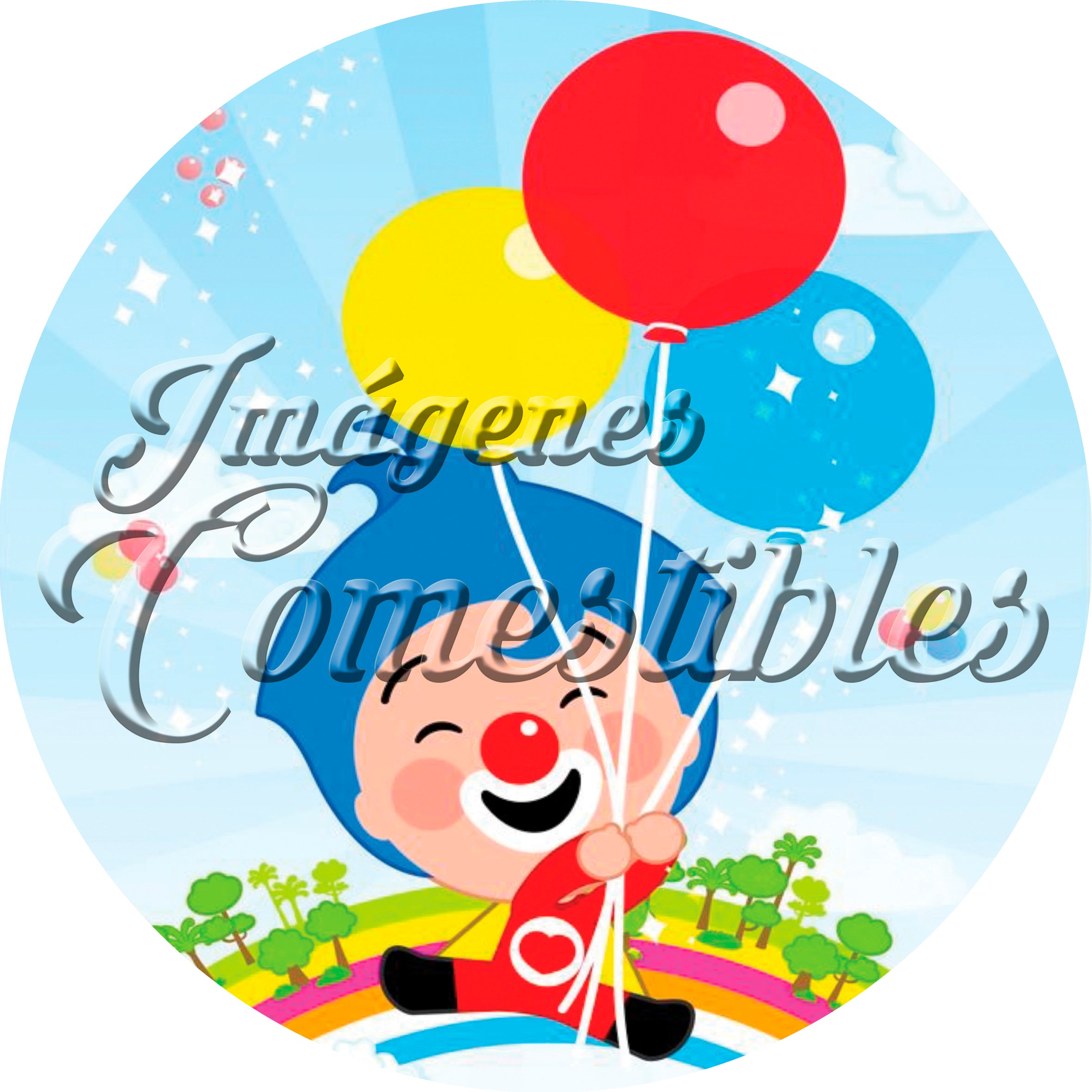 Oblea comestible - Payaso plim plim