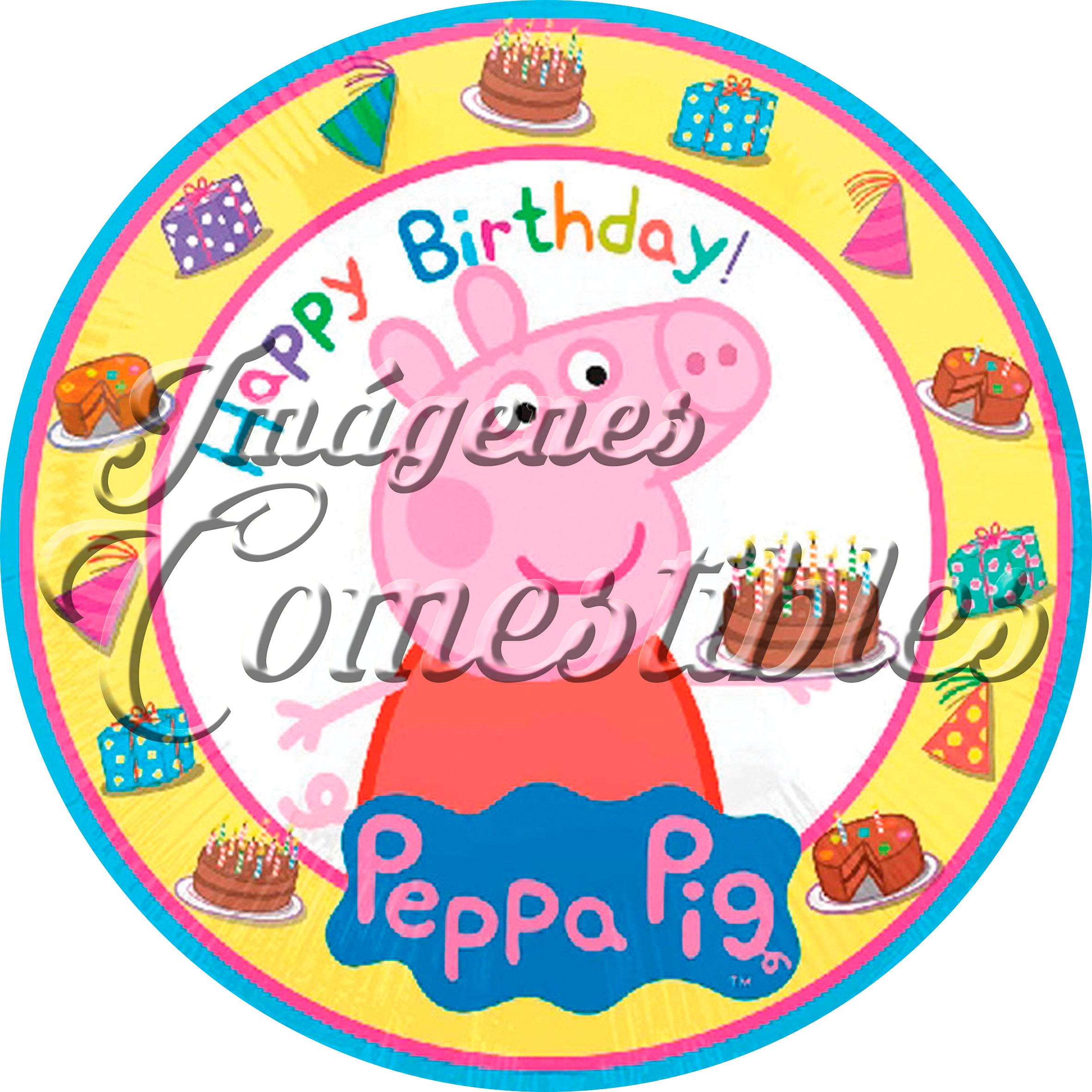 Oblea comestible - Peppa pig