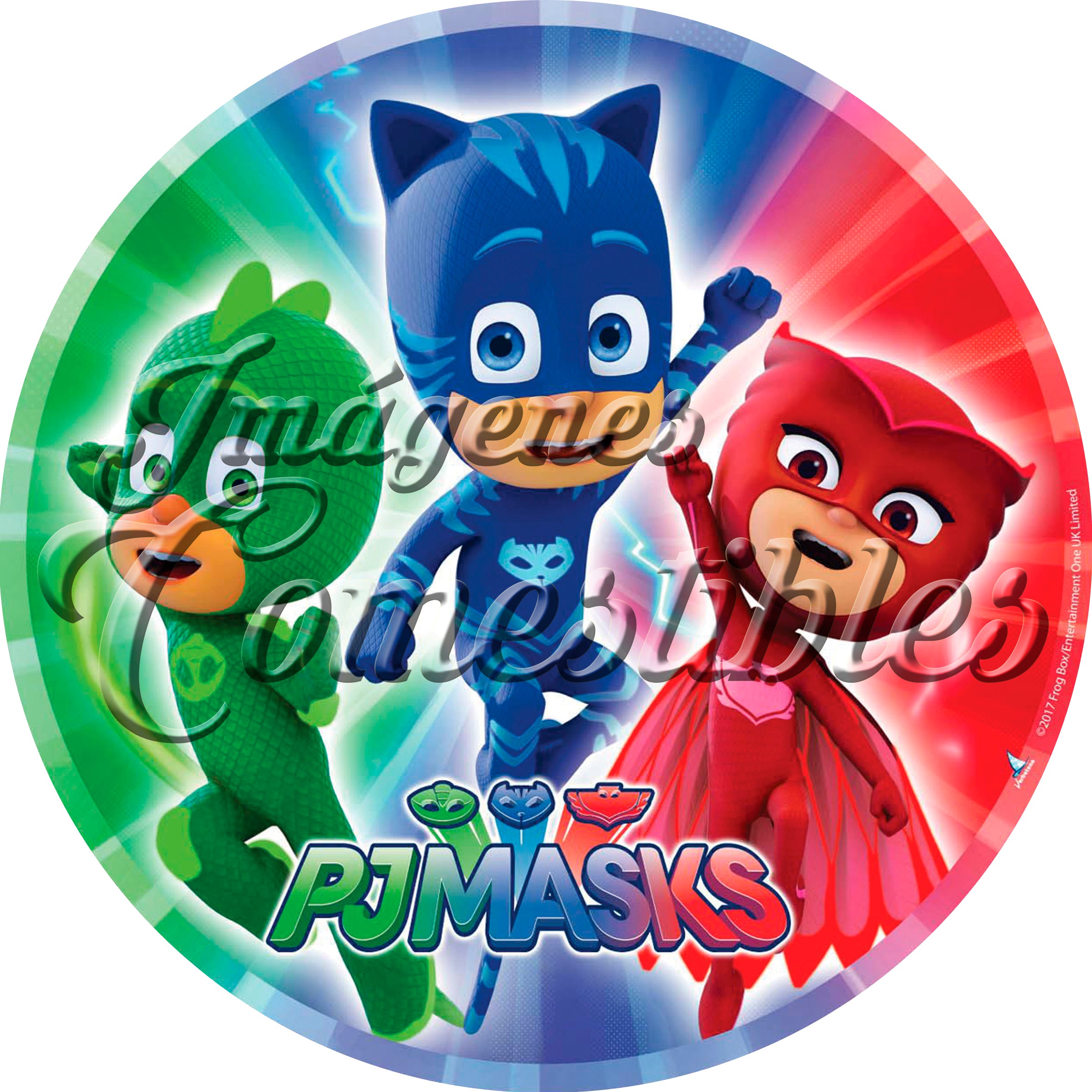 Oblea comestible - PJ mask-1