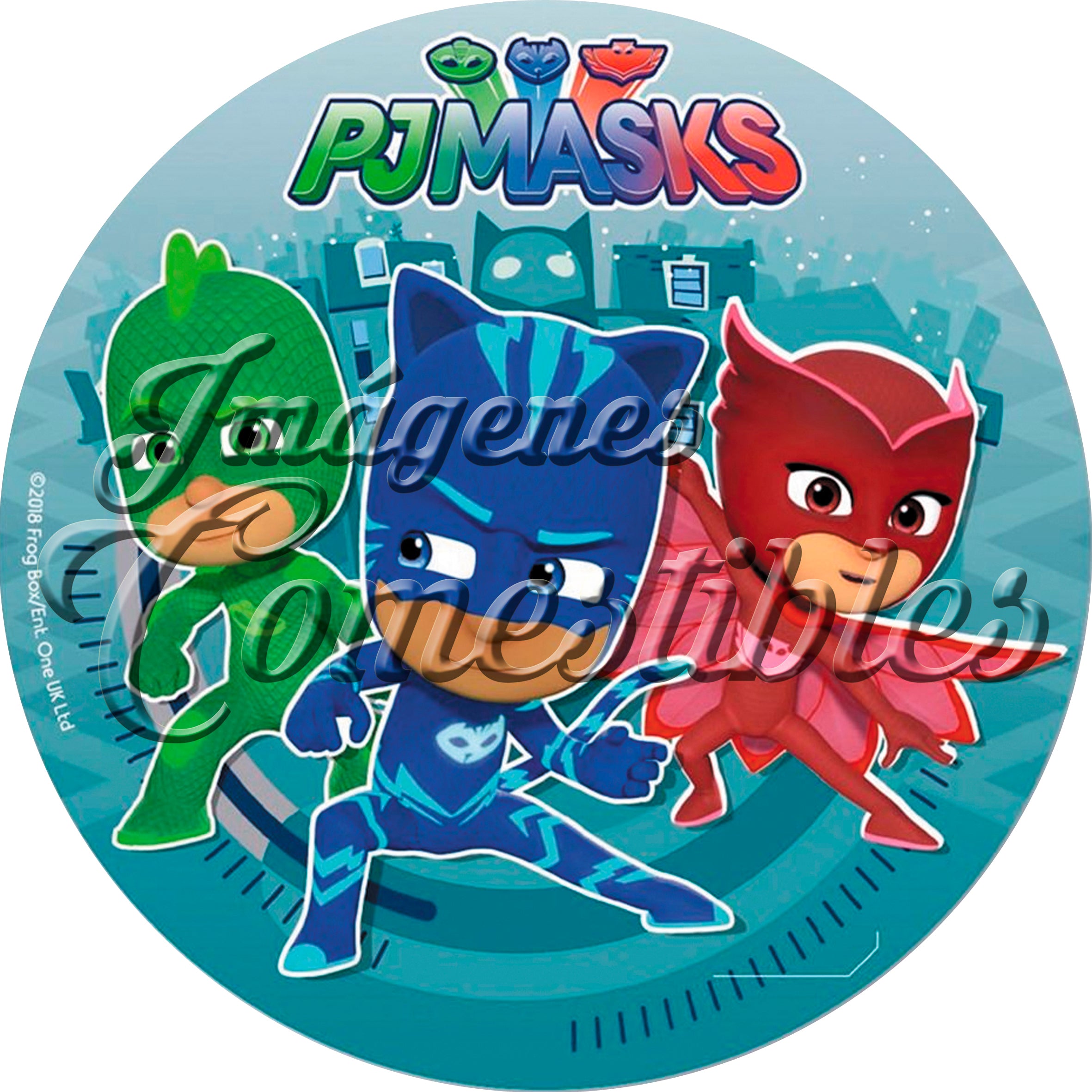 Oblea comestible - PJ mask-3