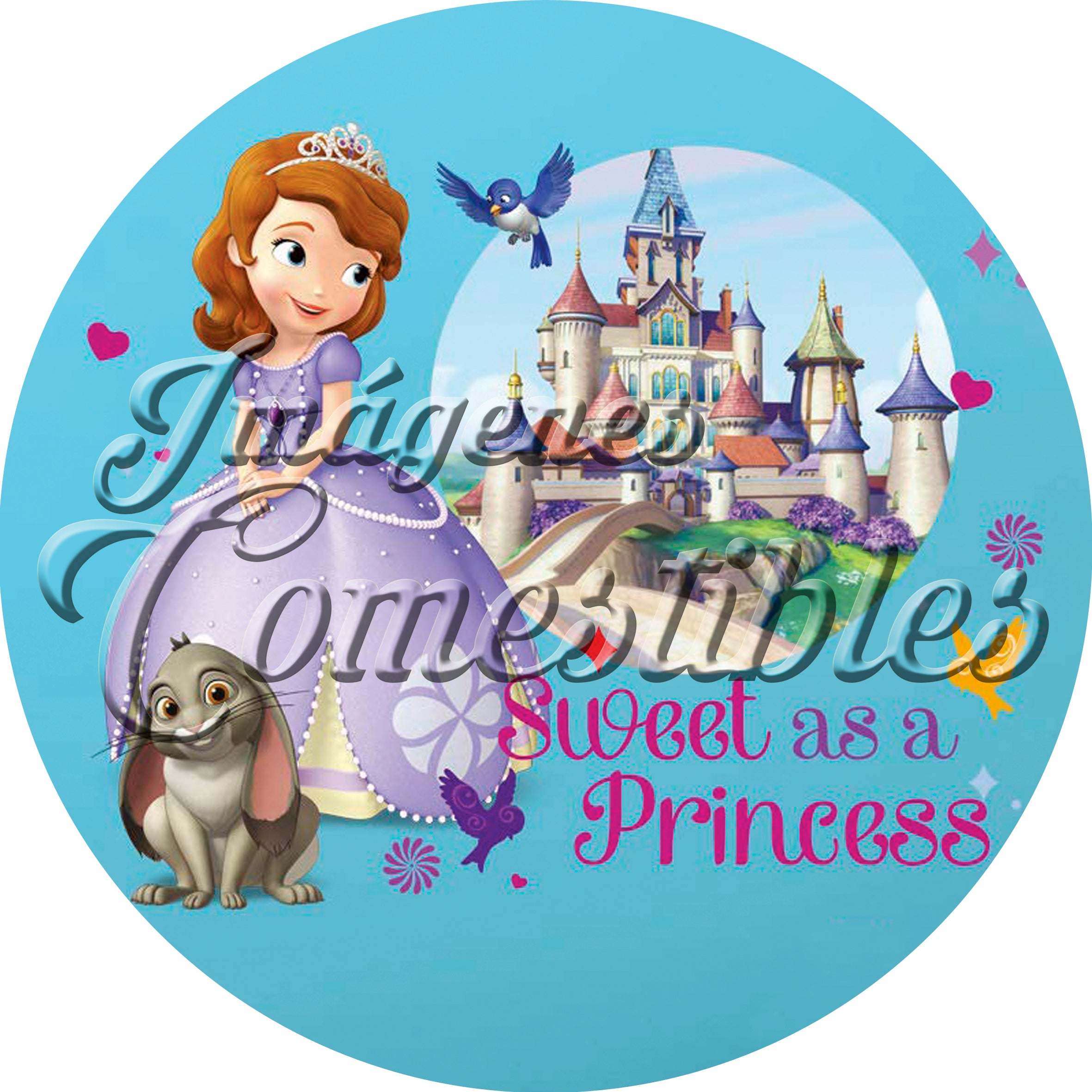 Oblea comestible - Princesa Sofía-2