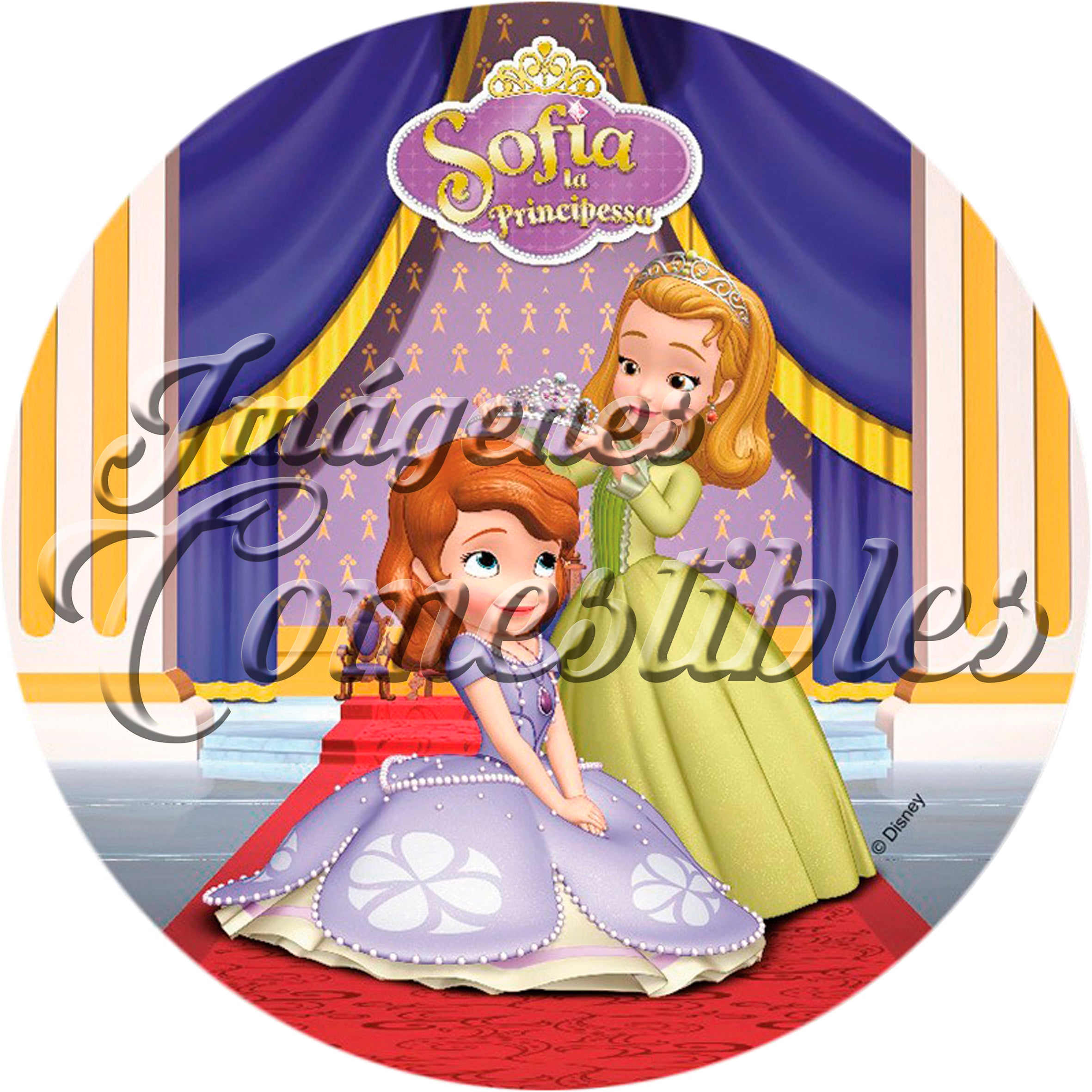 Oblea comestible - Princesa Sofía