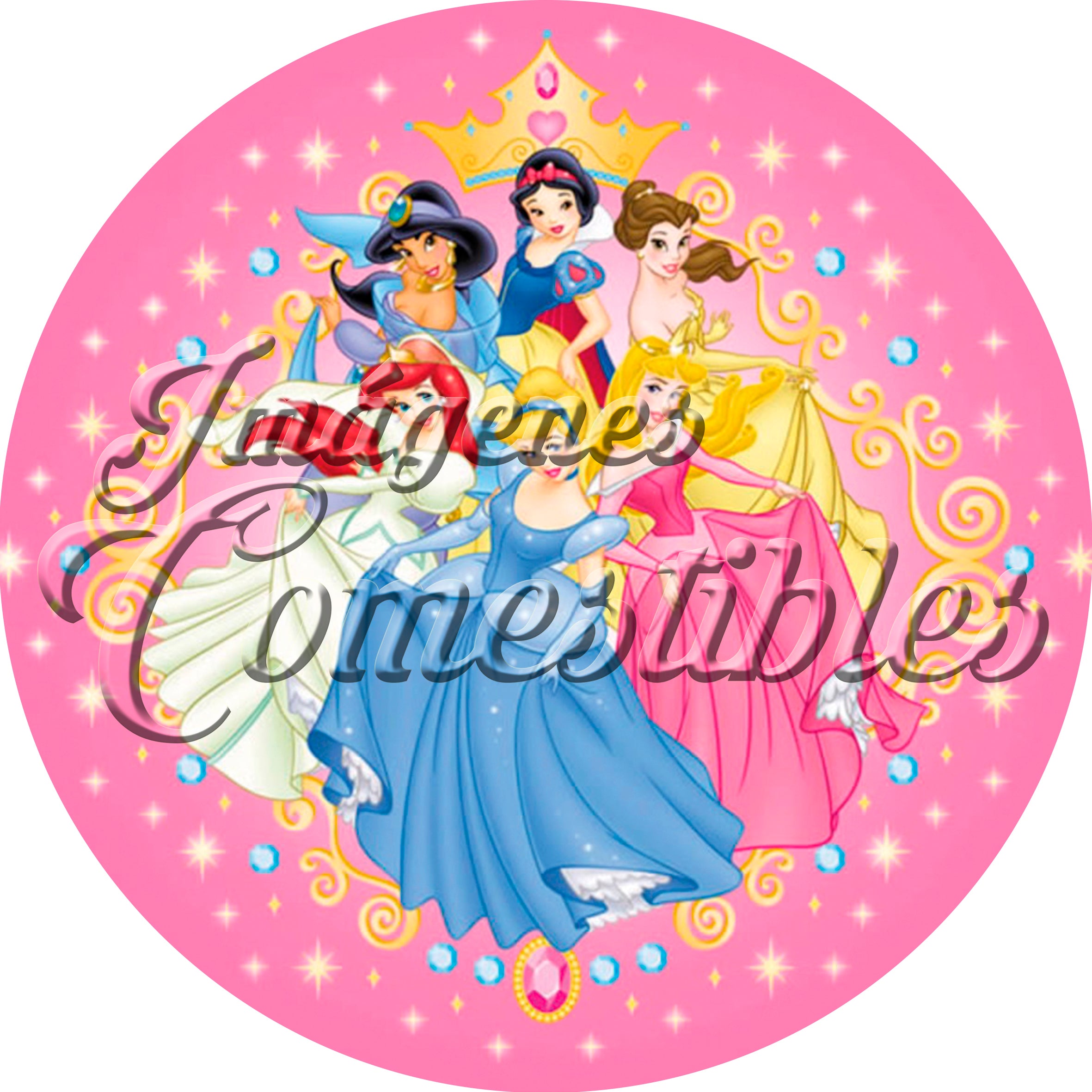 Oblea comestible - Princesas-7
